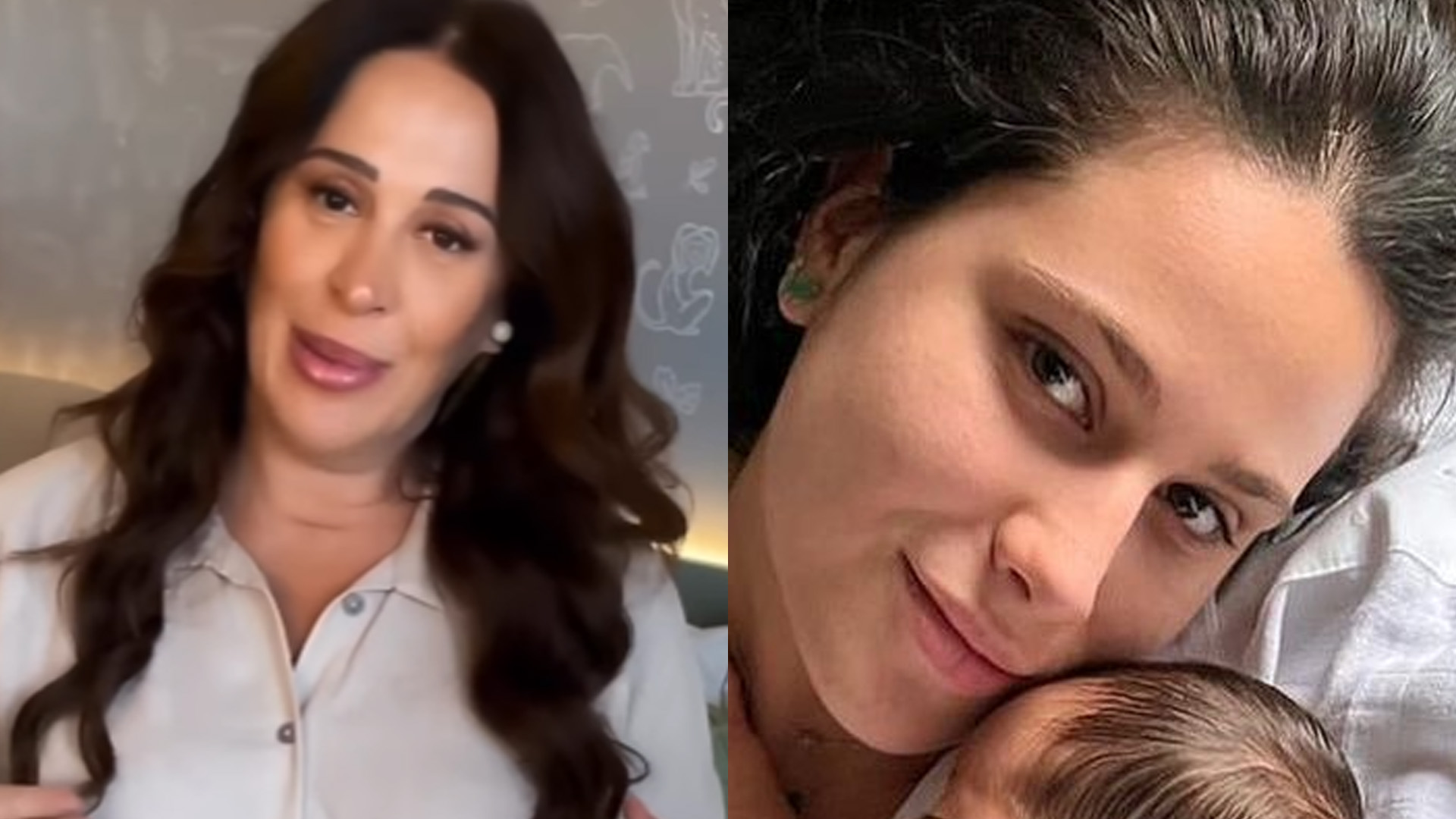 Filha de Claudia Raia, Sophia Raia nina o irmão recém-nascido e encanta fãs: ‘Denguinho”