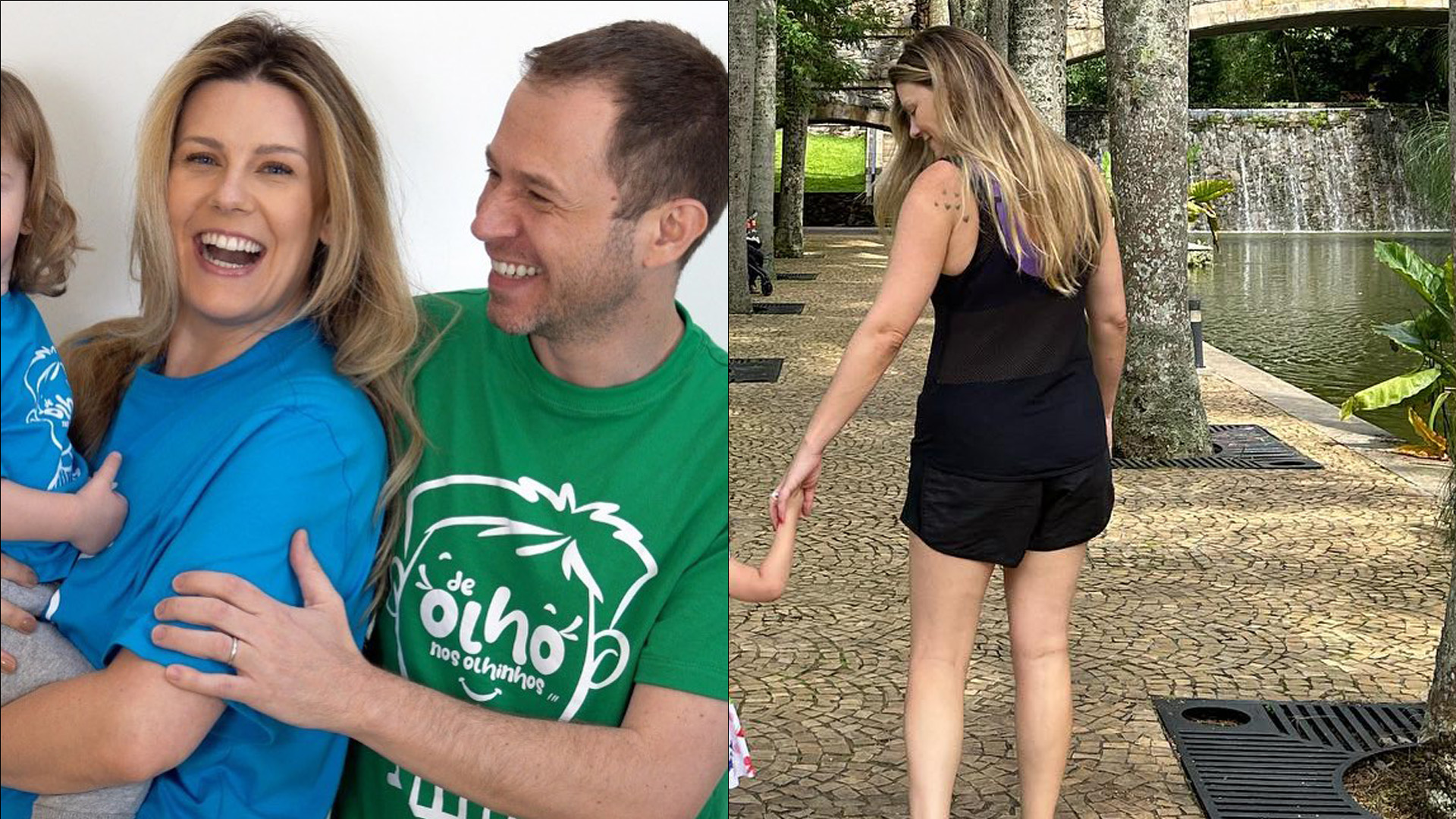 Filha de Tiago Leifert surge enorme em clique raro com a mãe: “Cresceu”