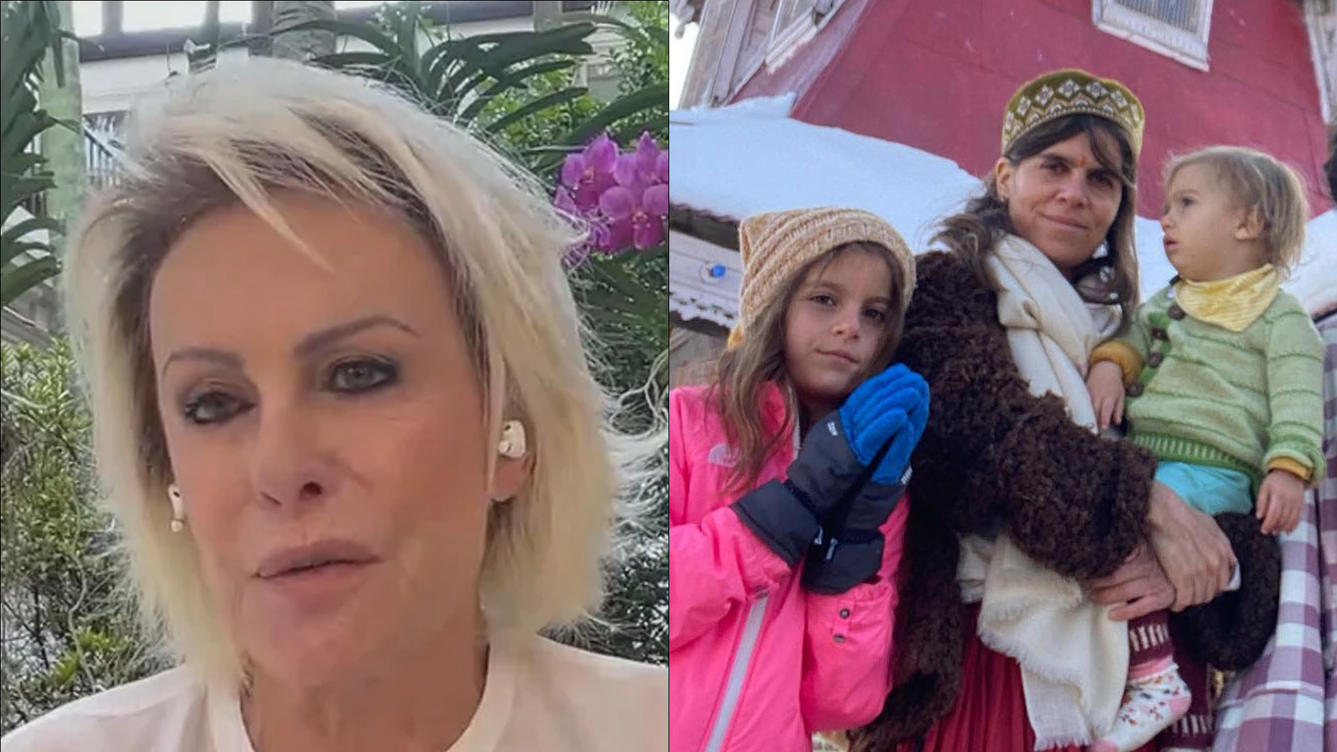 Filha e netas de Ana Maria Braga ficam ilhadas após deslizamentos: “Coração na mão”