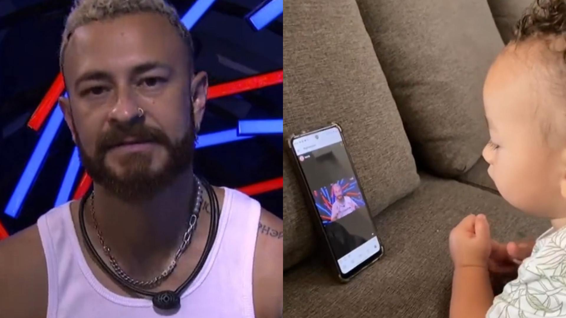 BBB23: Fred canta para o filho e reação do bebê derrete corações: “Papai”