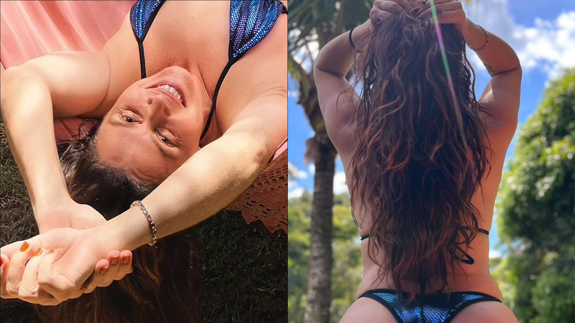 Giovanna Antonelli provoca com close no bumbum engolindo o biquíni: “Abundância”