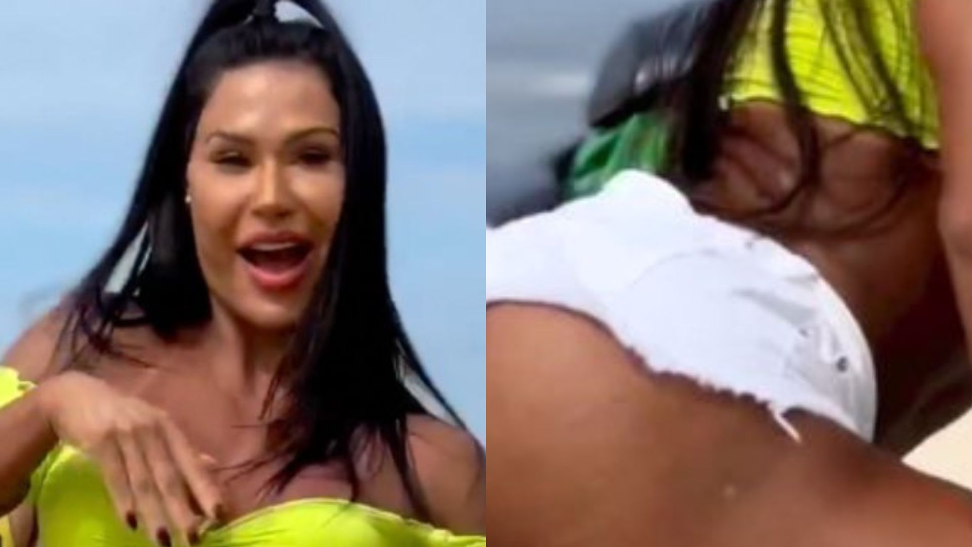 Gracyanne Barbosa rebola e atiça web com bumbum engolindo shortinho: “Que mulher”