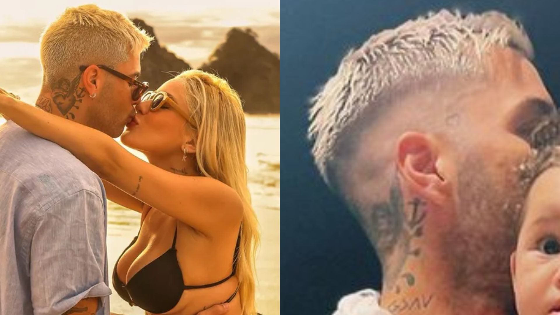 Gui Araújo posa com filha de Karoline Lima e fãs se derretem: “Surra no Militão”