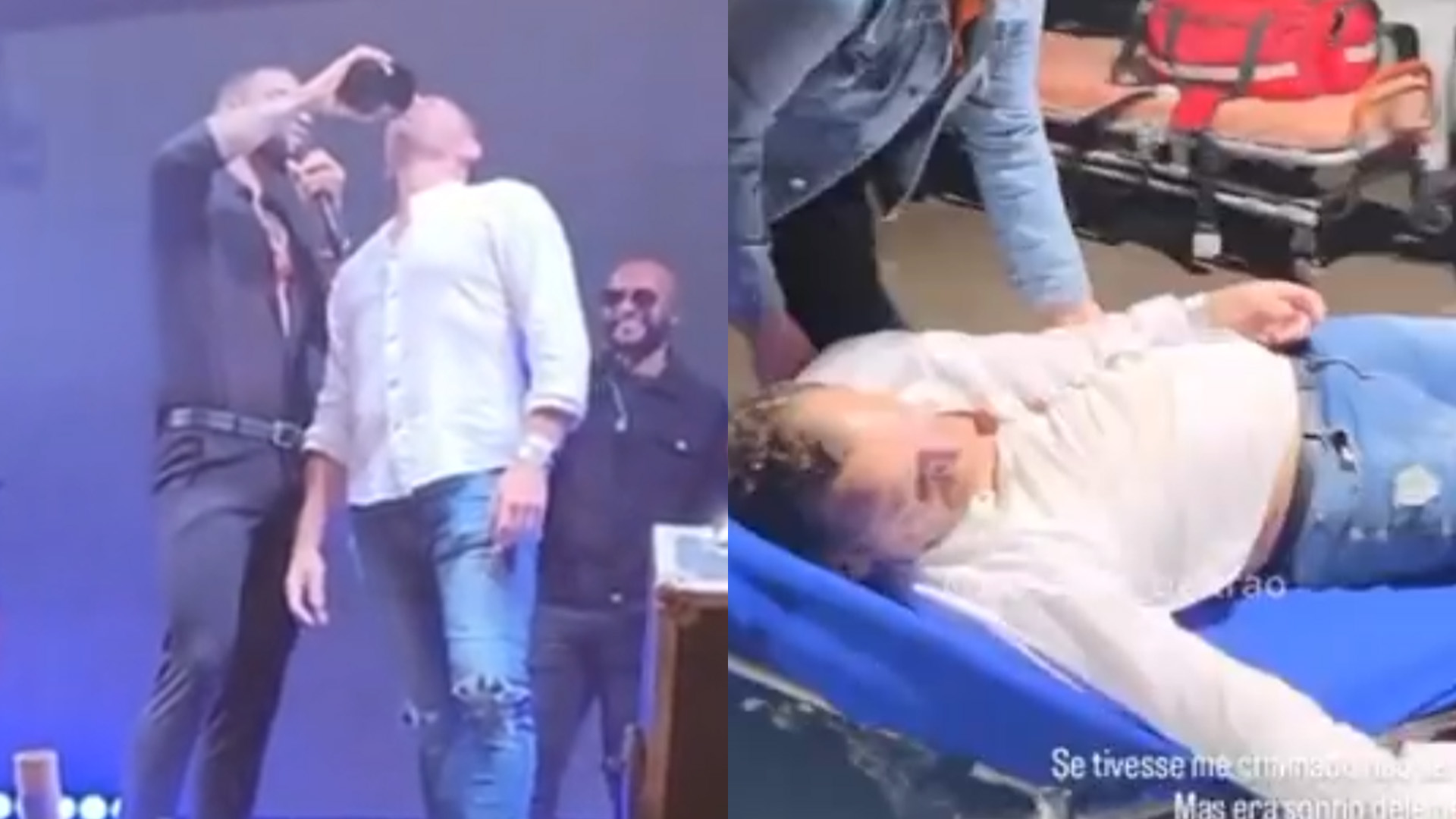 Gusttavo Lima dá bebida na boca de fã e situação foge de controle: “Deu PT”