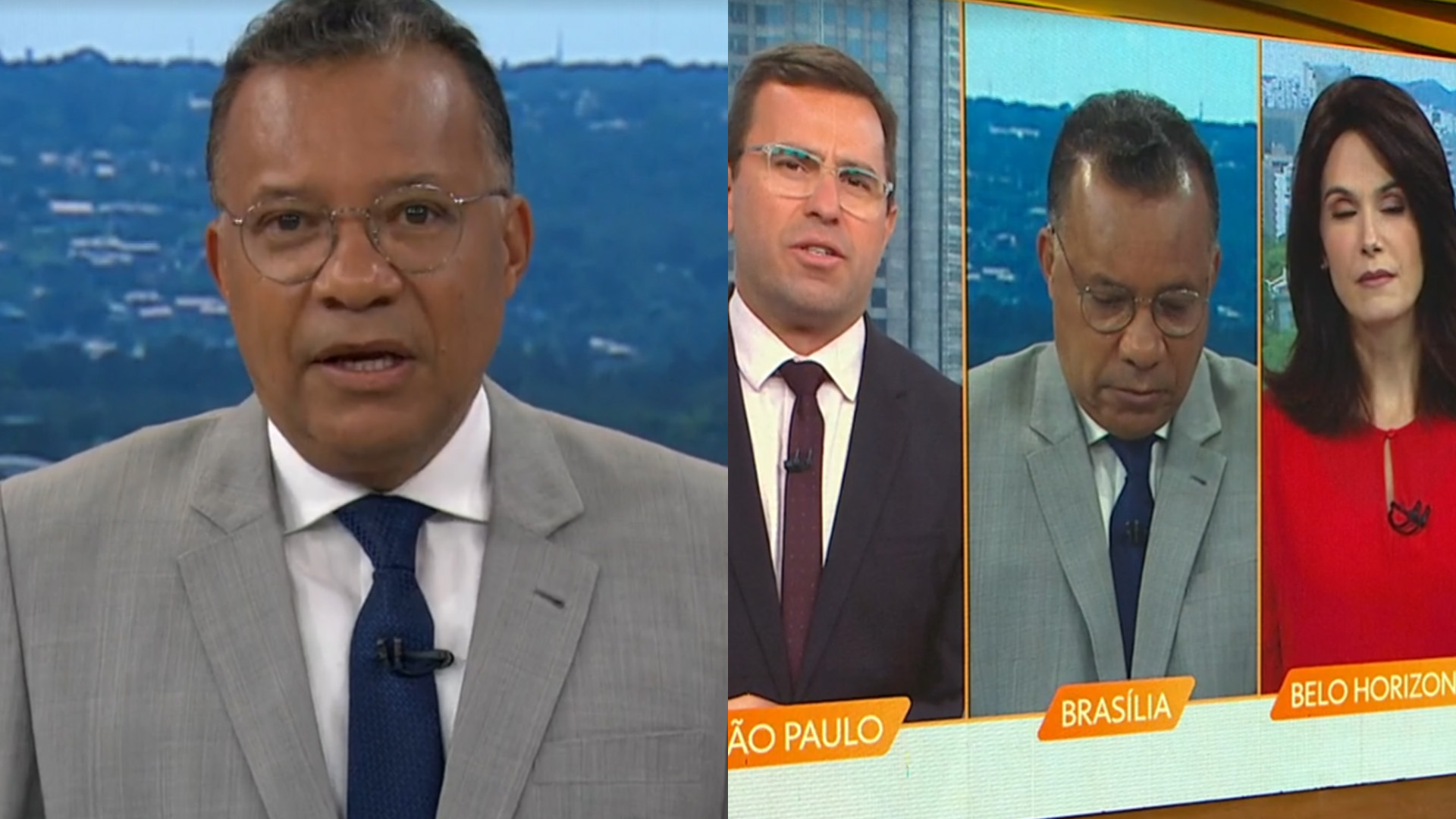 Heraldo Pereira se emociona com morte de Glória Maria no ‘Bom Dia Brasil’: “Parte da minha vida”