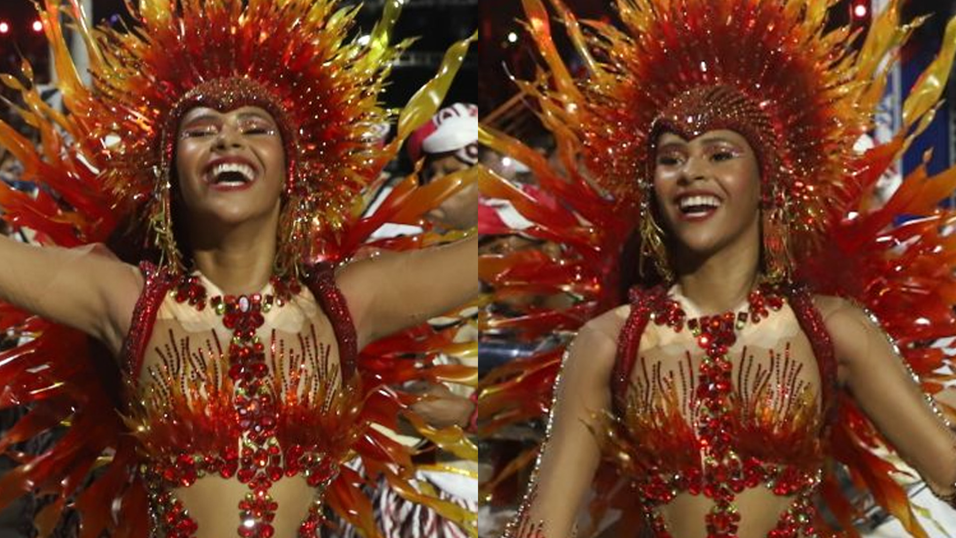Irmã de Lexa, Wenny Isa brilha como Rainha de Bateria com fantasia de 120 mil cristais