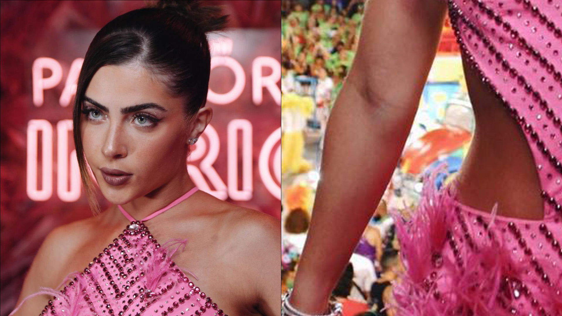 Na Sapucaí, Jade Picon dispensa calcinha e quase mostra demais em microvestido