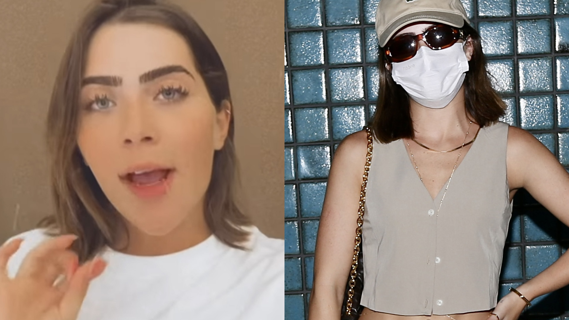 Disfarçada, Jade Picon tenta passar despercebida, mas barriga trincada entrega