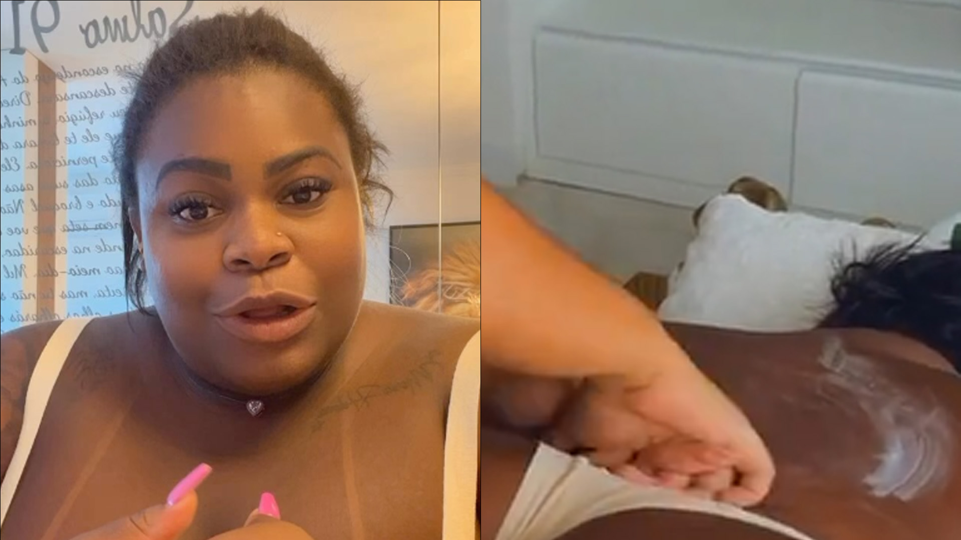 De bruços, Jojo Todynho escandaliza ao dar close no bumbum engolindo fio-dental