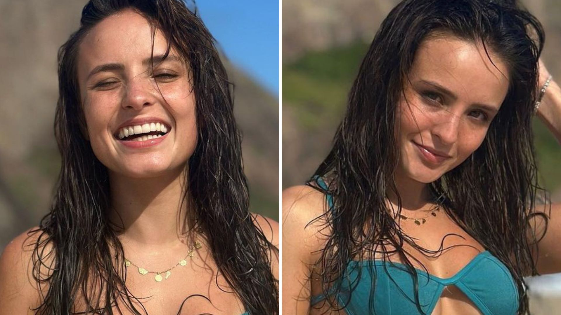 Sem maquiagem, Larissa Manoela escandaliza com biquíni aberto nos seios: “Sensacional”