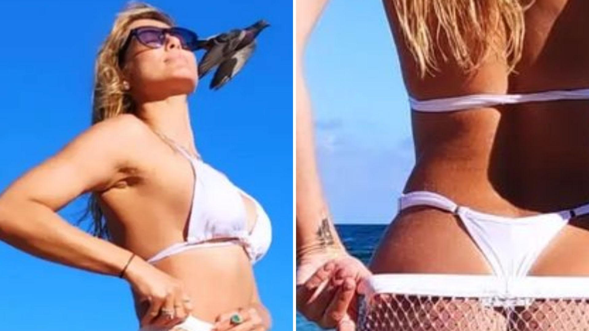 Escândalo! De biquíni, Lívia Andrade abaixa a calça e exibe bumbum gigantesco: “Delícia”