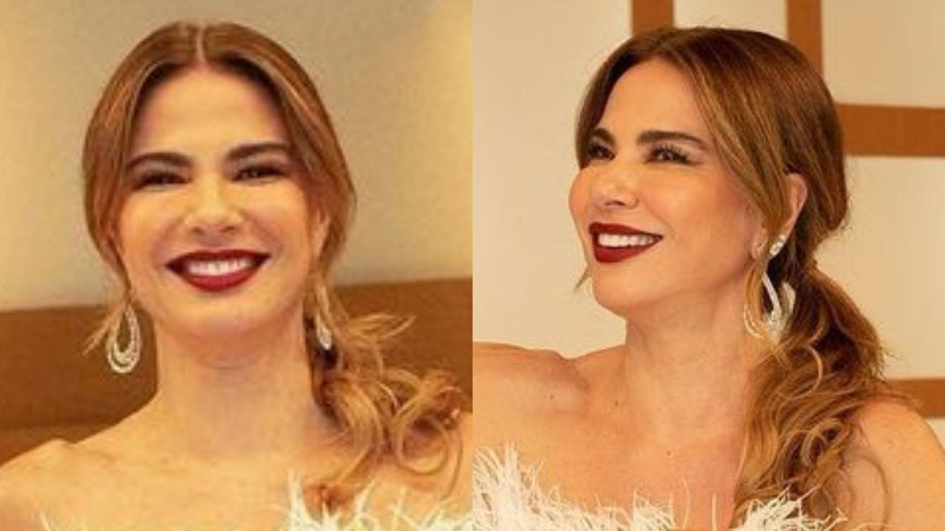 Luciana Gimenez retorna ao trabalho de muletas e se emociona com recado do filho: “Superação”