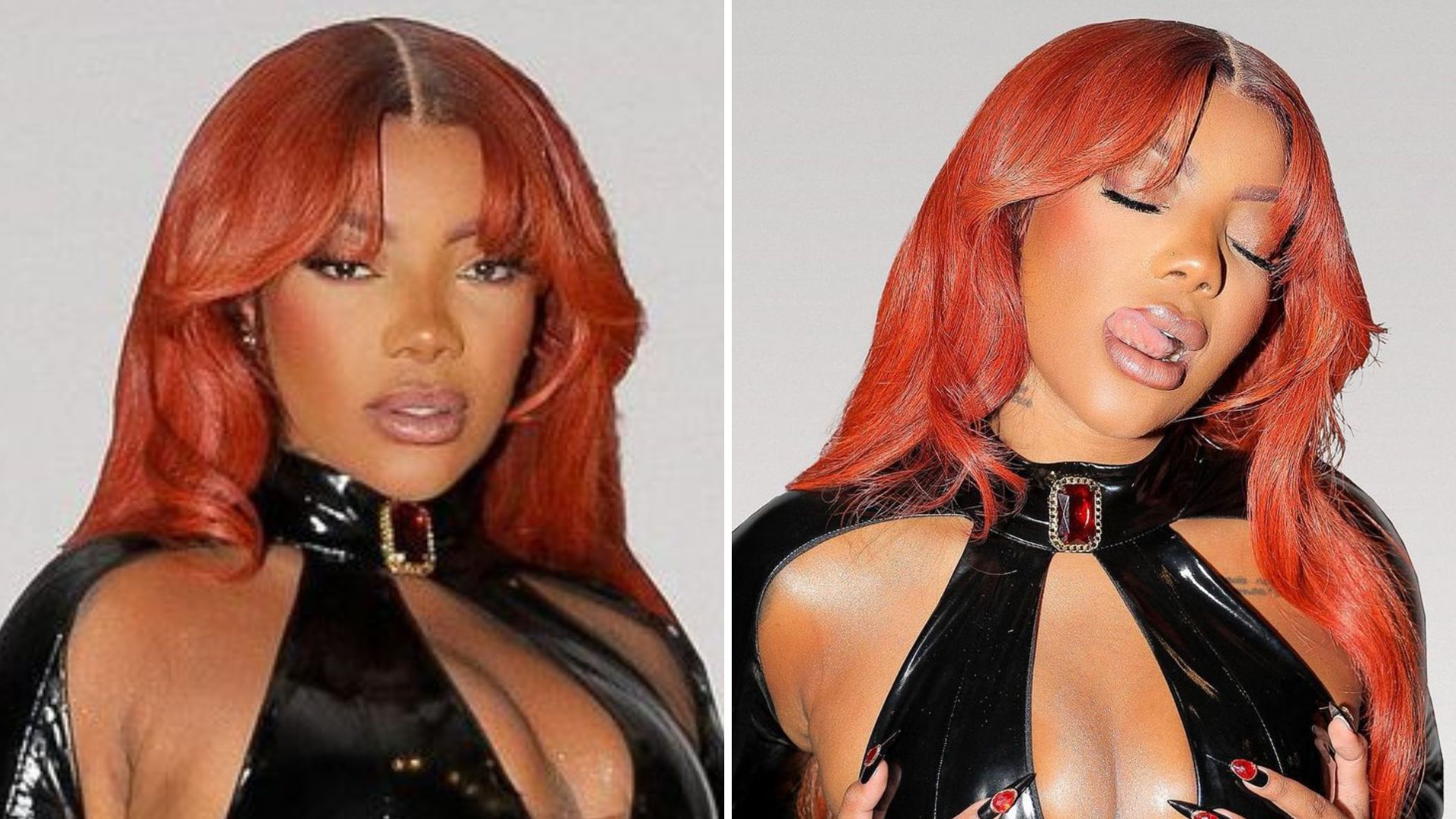 Ludmilla arrasa com fantasia de látex decotada inspirada em heroína para Carnaval