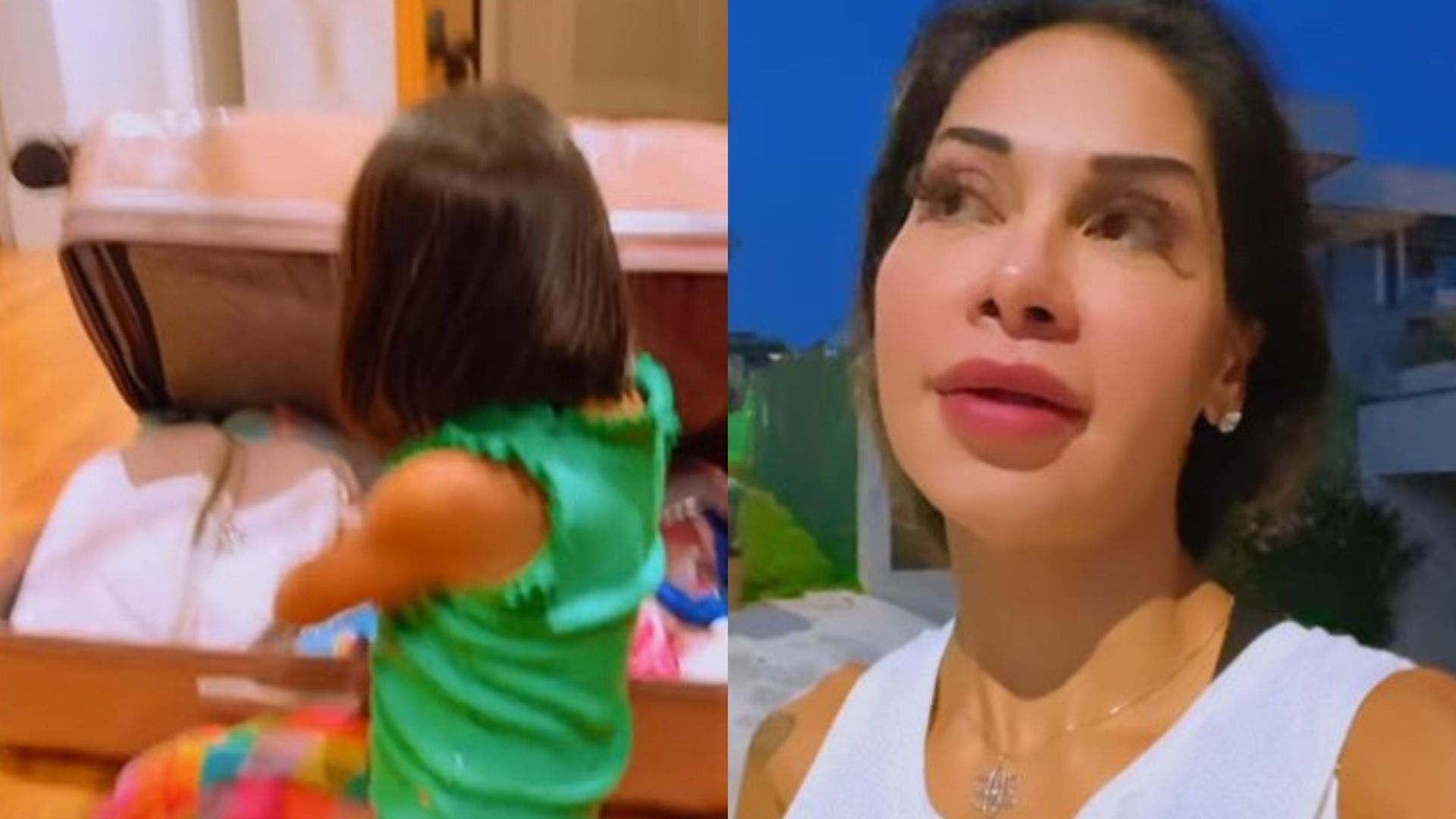 Com as malas prontas, Maíra Cardi chora ao se despedir da filha: “Sofrimento”