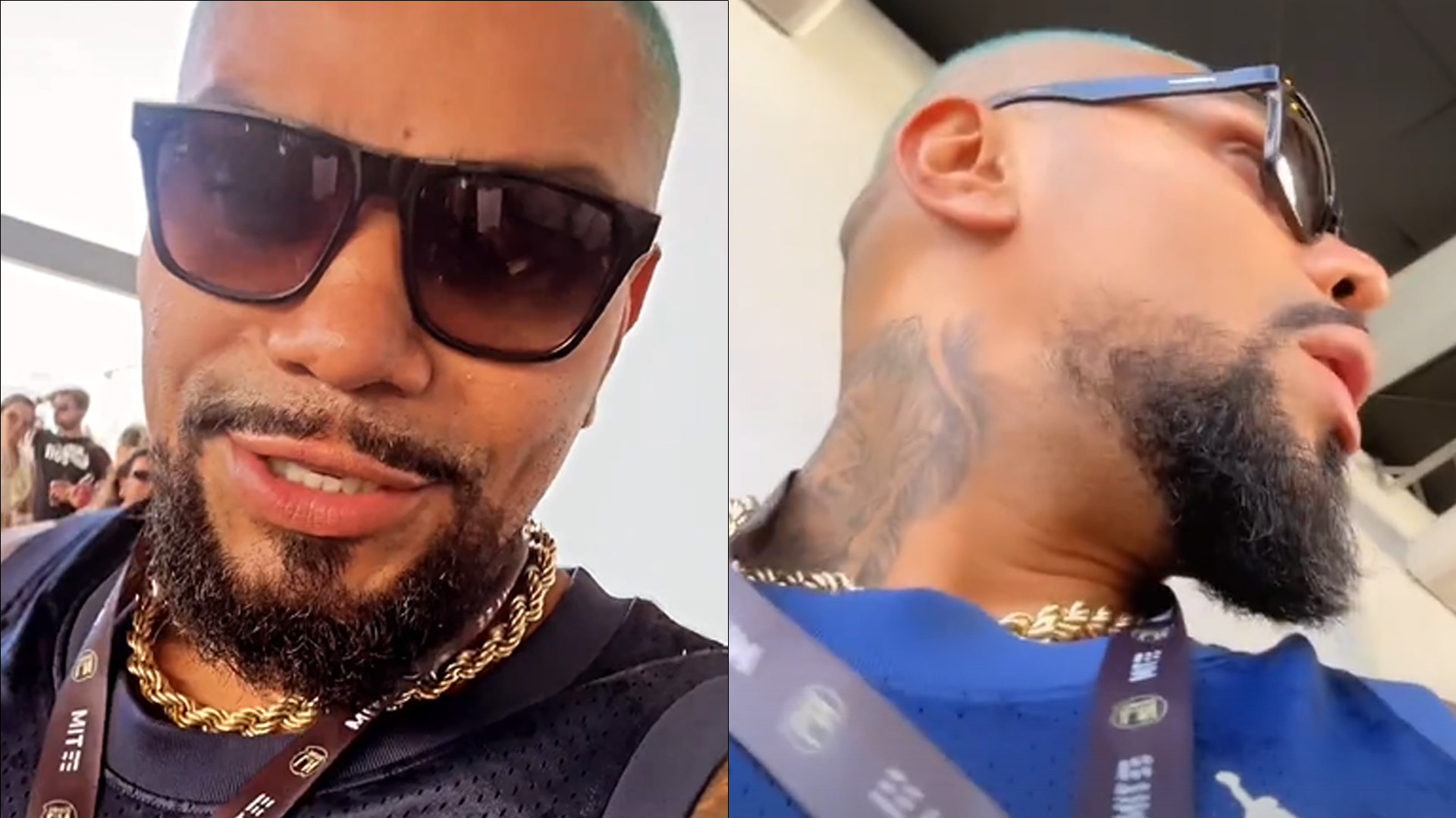 Não eram amigos? Naldo Benny é esnobado por celebridade em camarote da Sapucaí