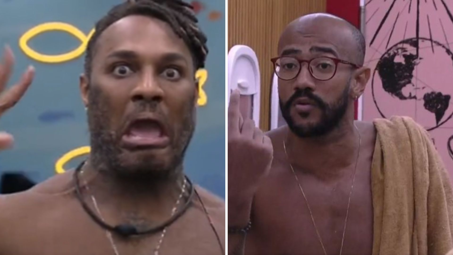 BBB23: Fred Nicácio zomba de Ricardo após quebra-pau com Key: “Botou ele no lugar”