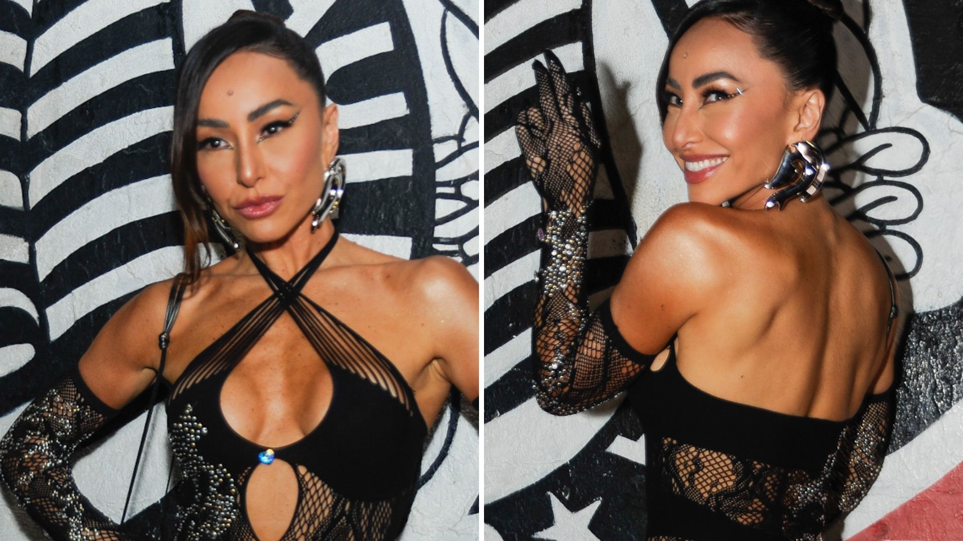 Sabrina Sato samba com macacão de renda transparente e mostra (quase) tudo