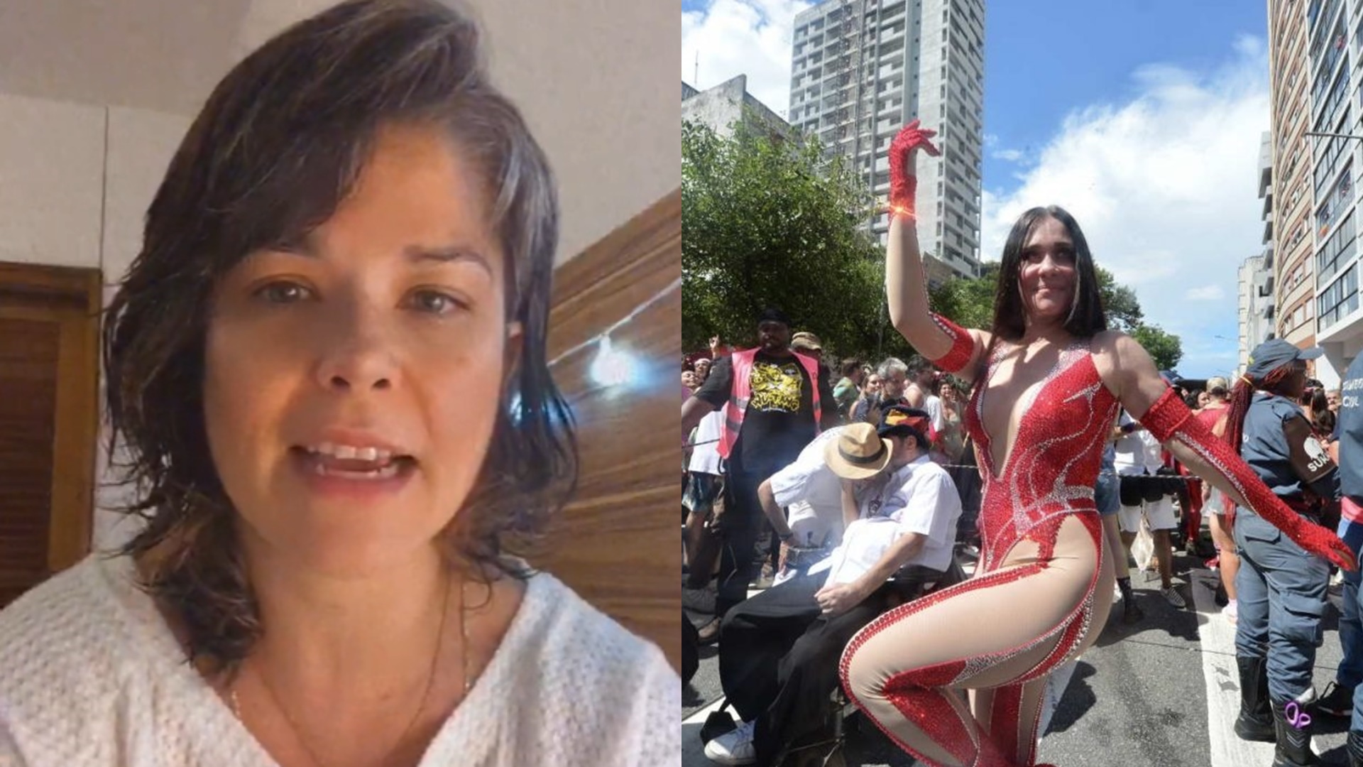 Samara Felippo defende Alessandra Negrini após críticas no Carnaval: “Teve a audácia”