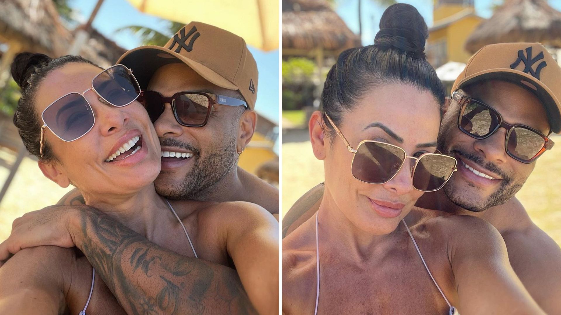 Scheila Carvalho e Tony Salles trocam carinhos em dia de sol: “Deus abençoe”