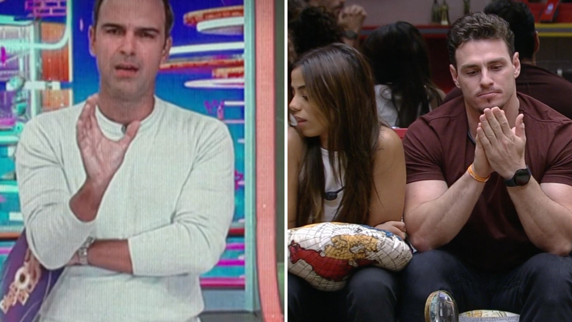 BBB23: Tadeu Schmidt alfineta Key e Gustavo ao vivo: “Nenhuma religião é melhor que a outra”