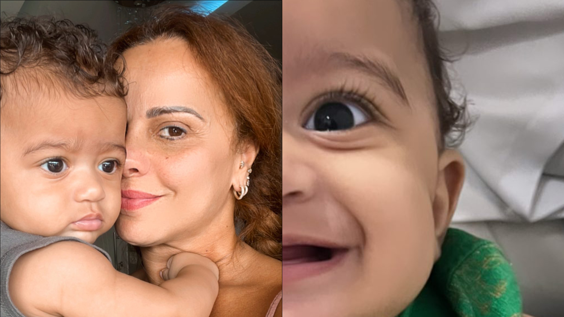 Viviane Araujo mostra dentinhos do filho nascendo e explode o fofurômetro: “Canjiquinha”