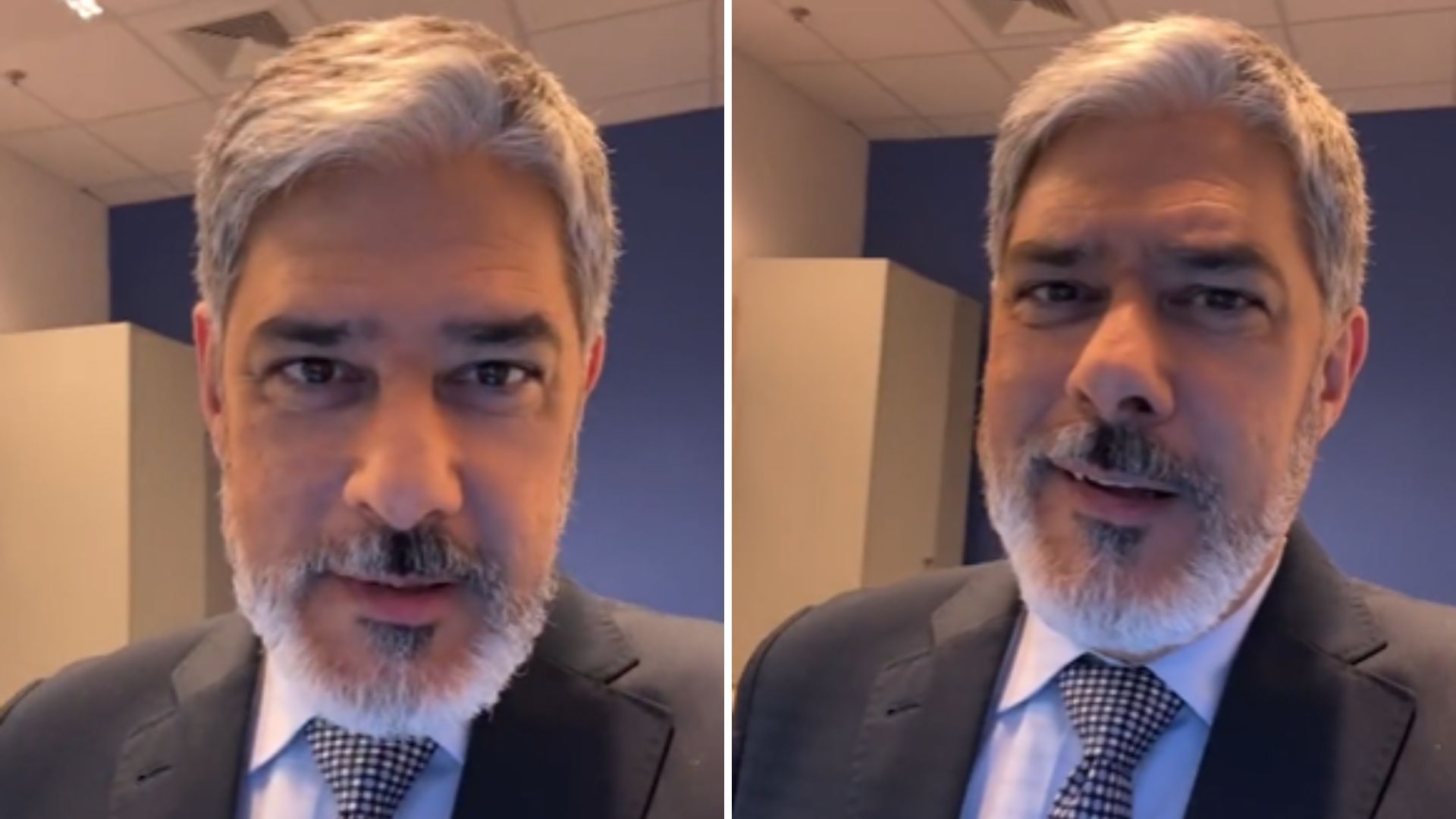 William Bonner faz live para provar que não morreu: “Lamento desapontar”