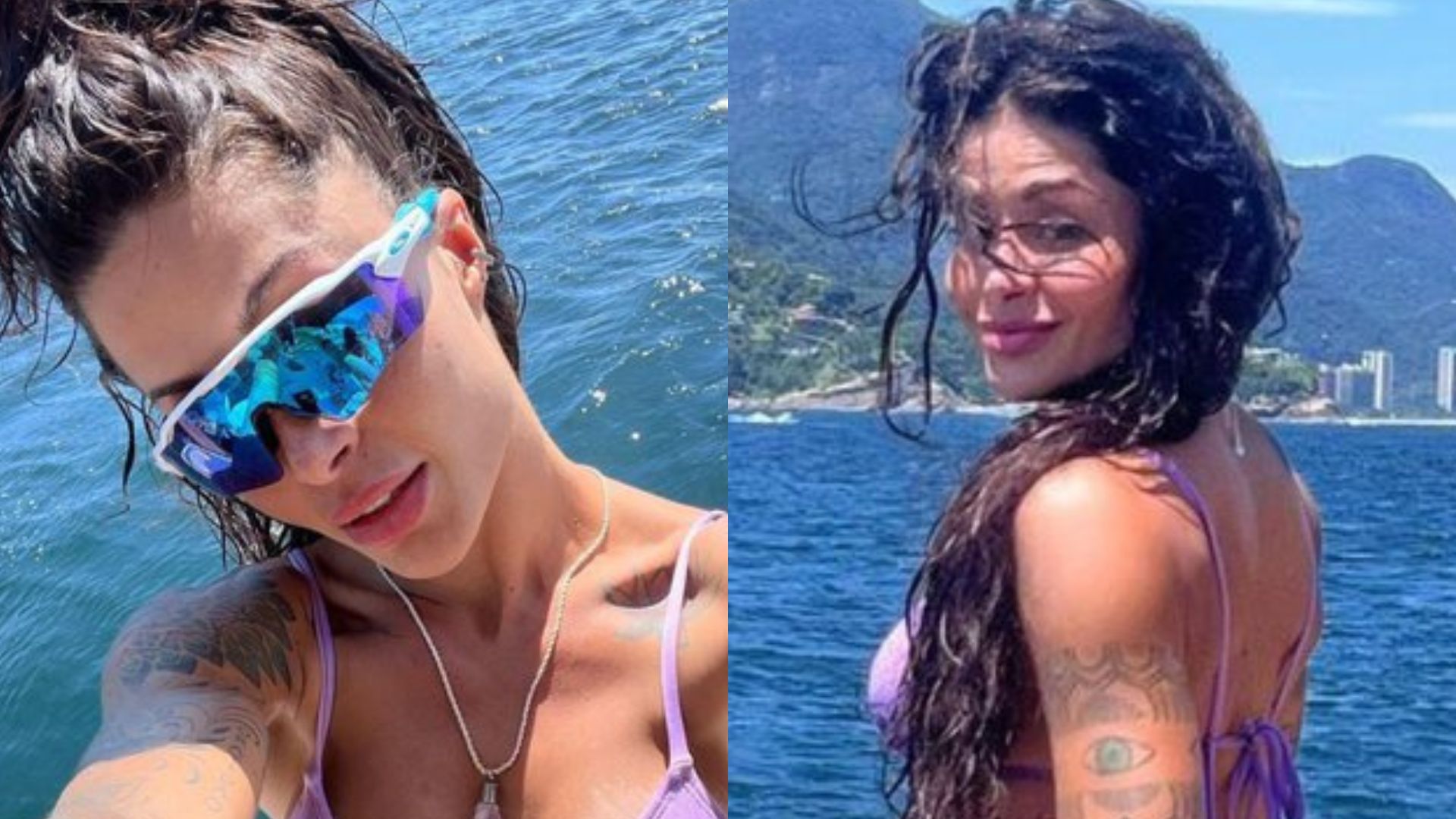 Recém-solteira, Aline Campos exibe bumbum enorme em biquíni cavadíssimo: “Mulherão”