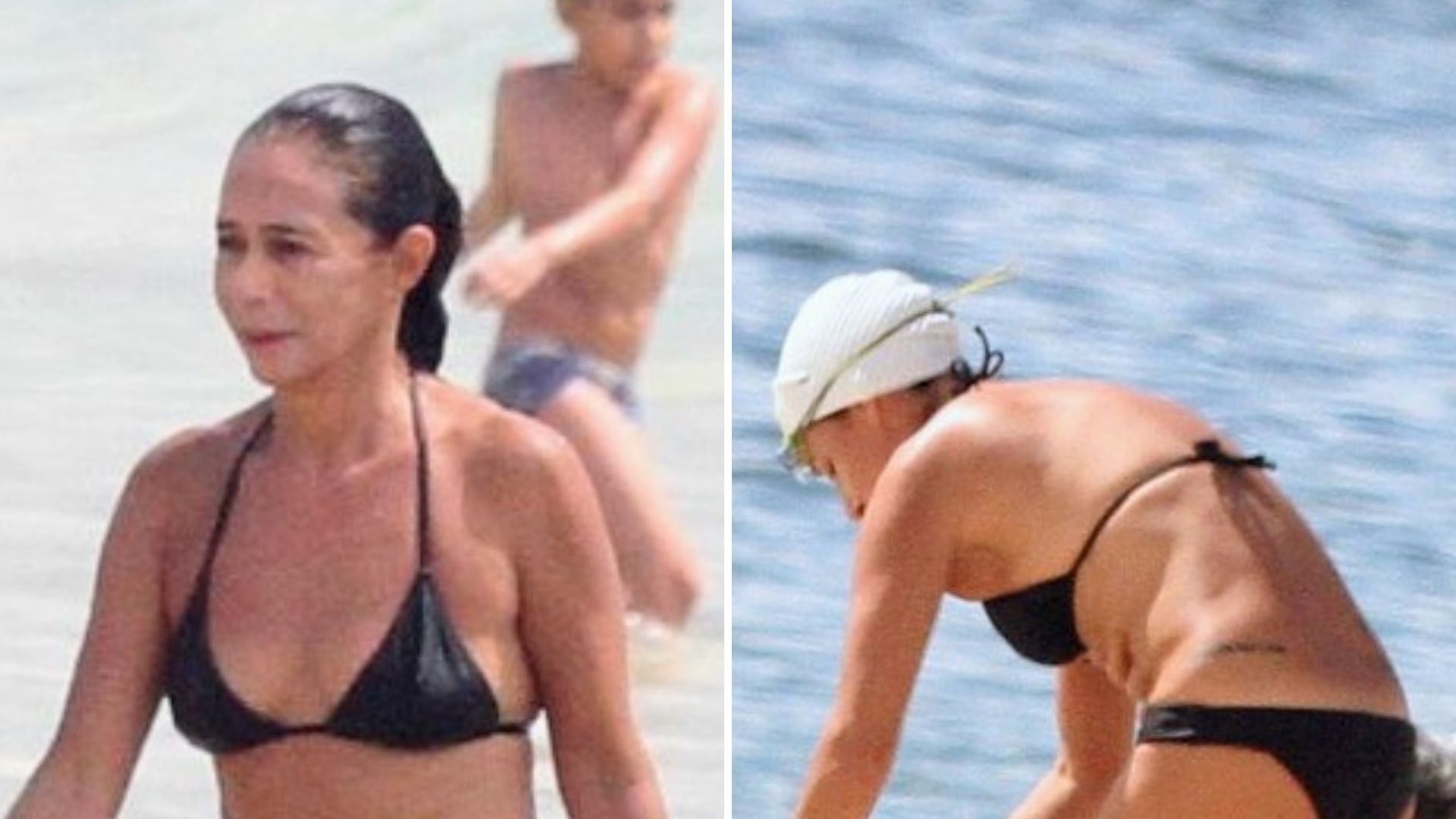 Aos 58 anos, Andréa Beltrão é flagrada na praia e exibe corpo real e sem edições