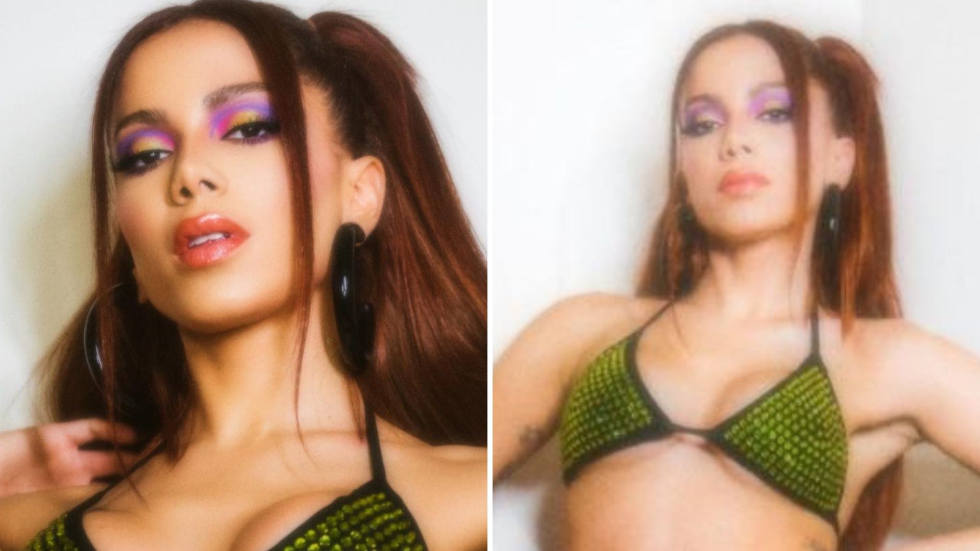 Anitta combina biquíni milimétrico com calça apertadinha e leva fãs à loucura: “Gata”