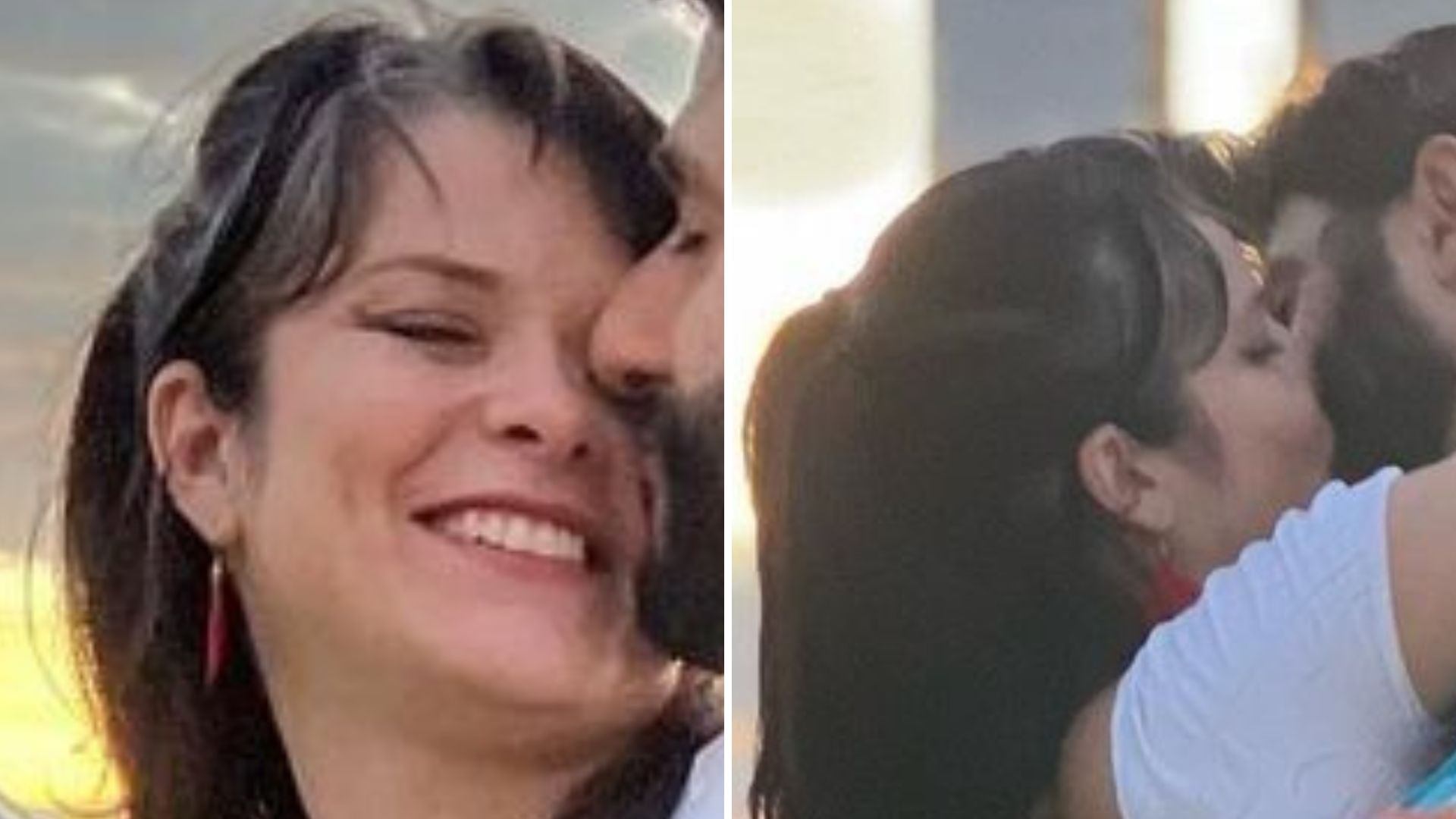 Apaixonada, Samara Felippo dá beijão em namorado, Elidio Sanna: “Só para mim”