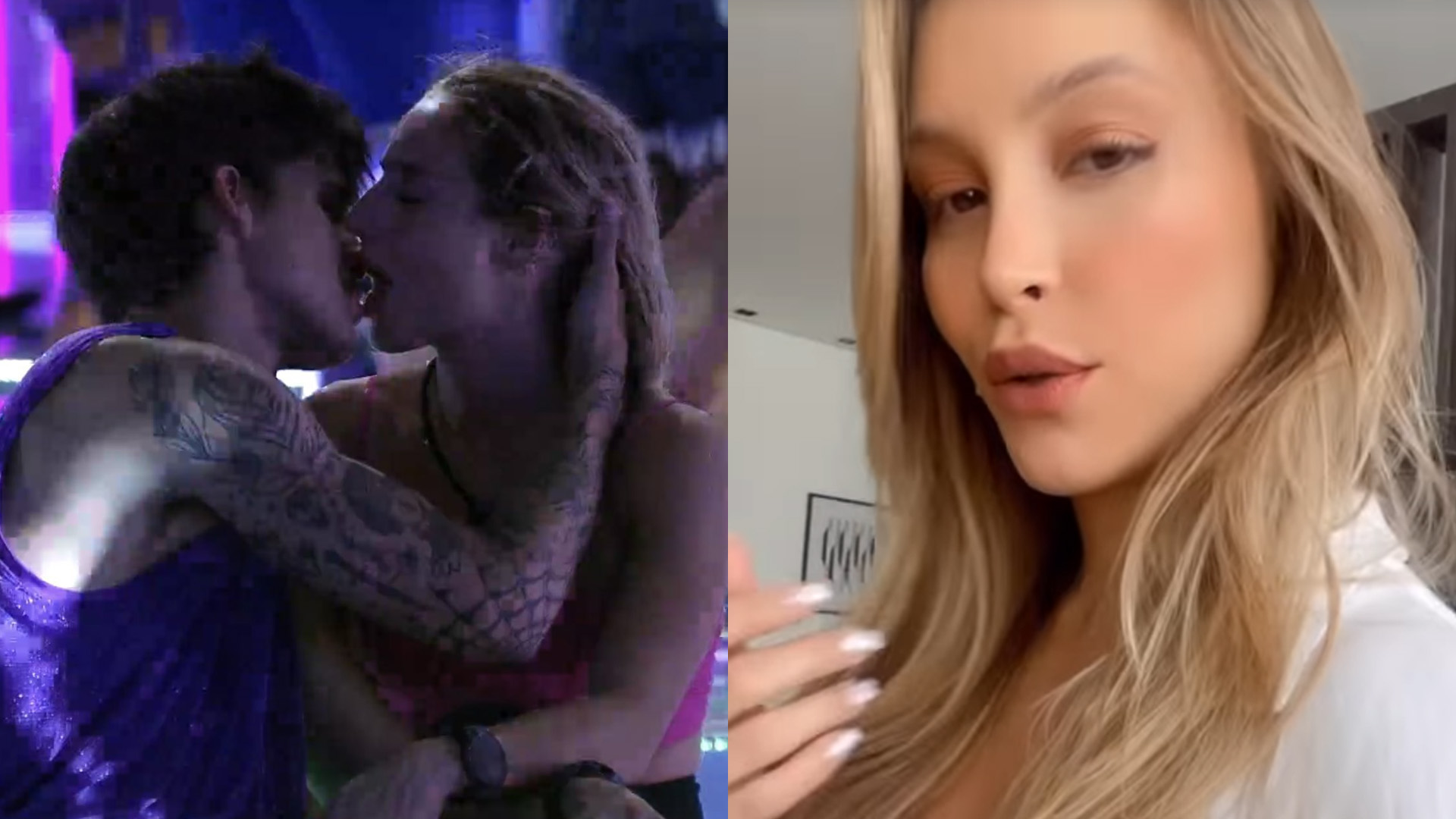 BBB23: Bruna Griphao é alvo de comparações após beijos com Gabriel: “Foi de Carla Diaz”