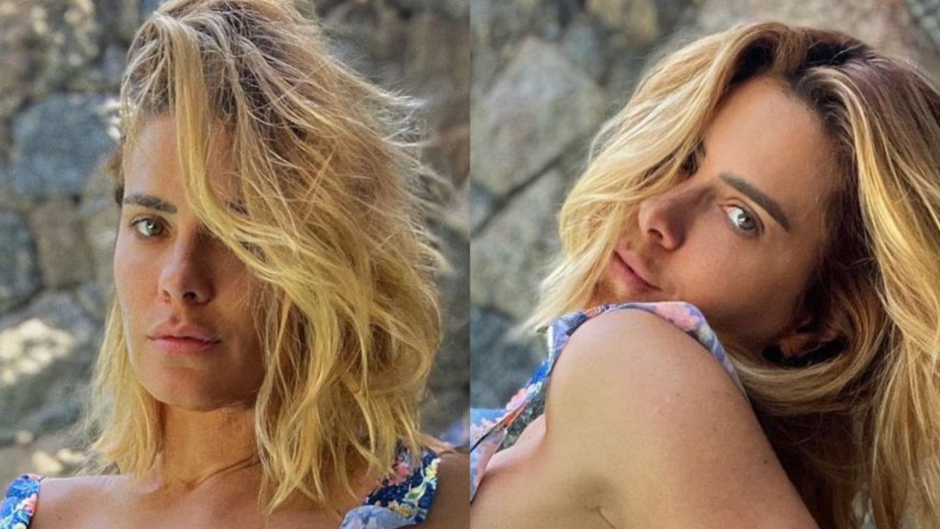 De ladinho, Carolina Dieckmann agacha de biquíni e provoca fãs na piscina: “Gostosa”