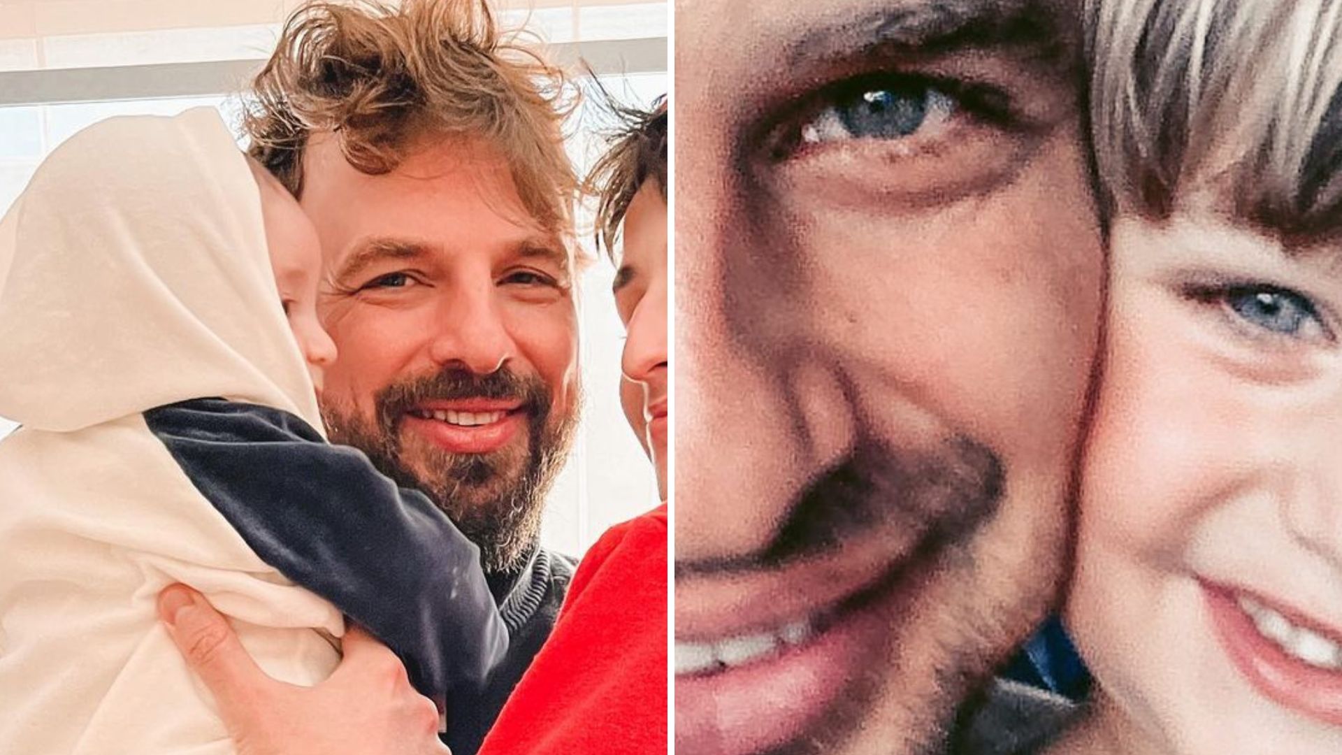 Cássio Reis faz post raro e resgata clique ao lado do filho com Dani Winits: “Fofura”