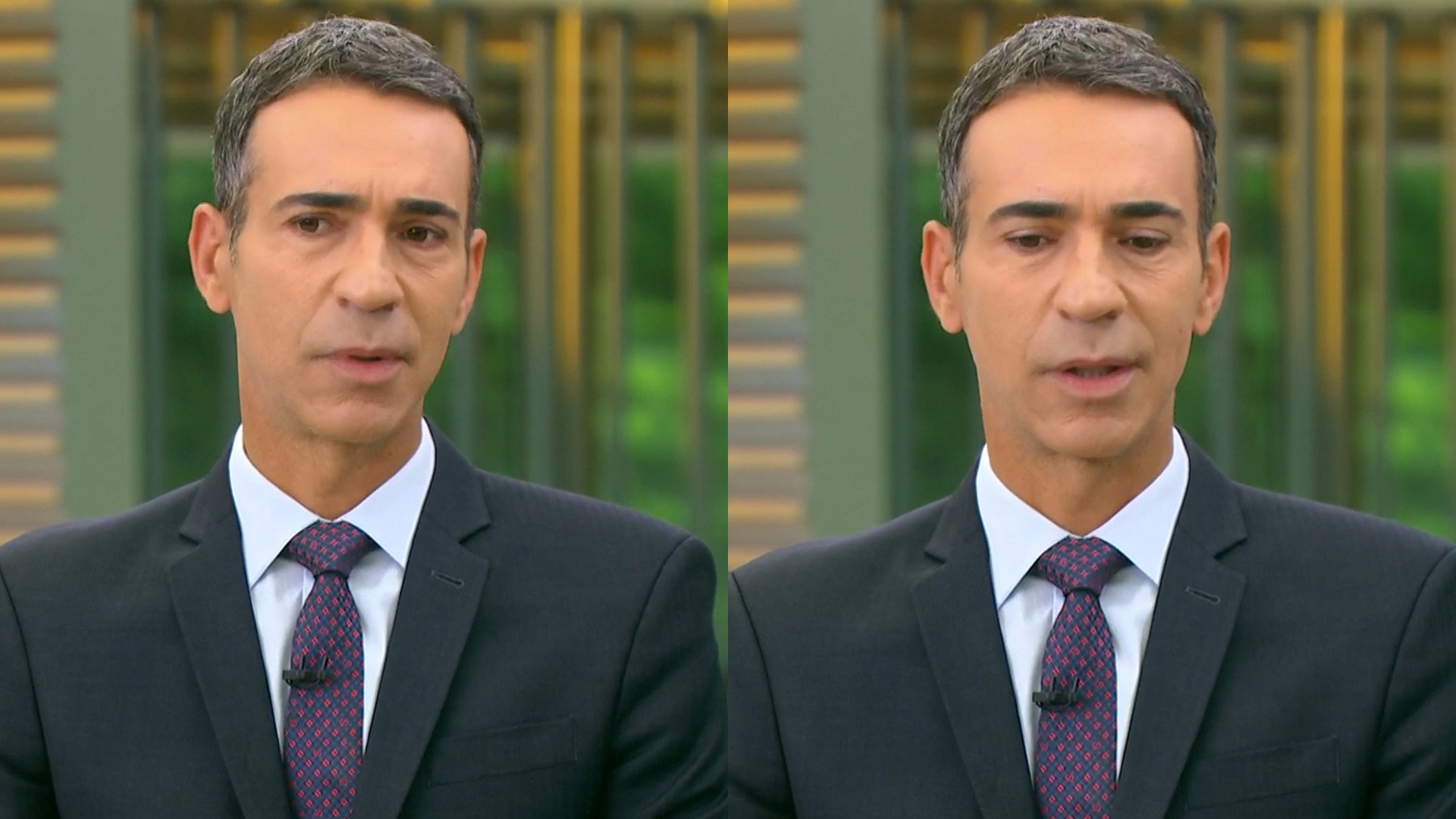 César Tralli segura o choro na Globo após vídeo chocante exibido ao vivo: “Que desespero”