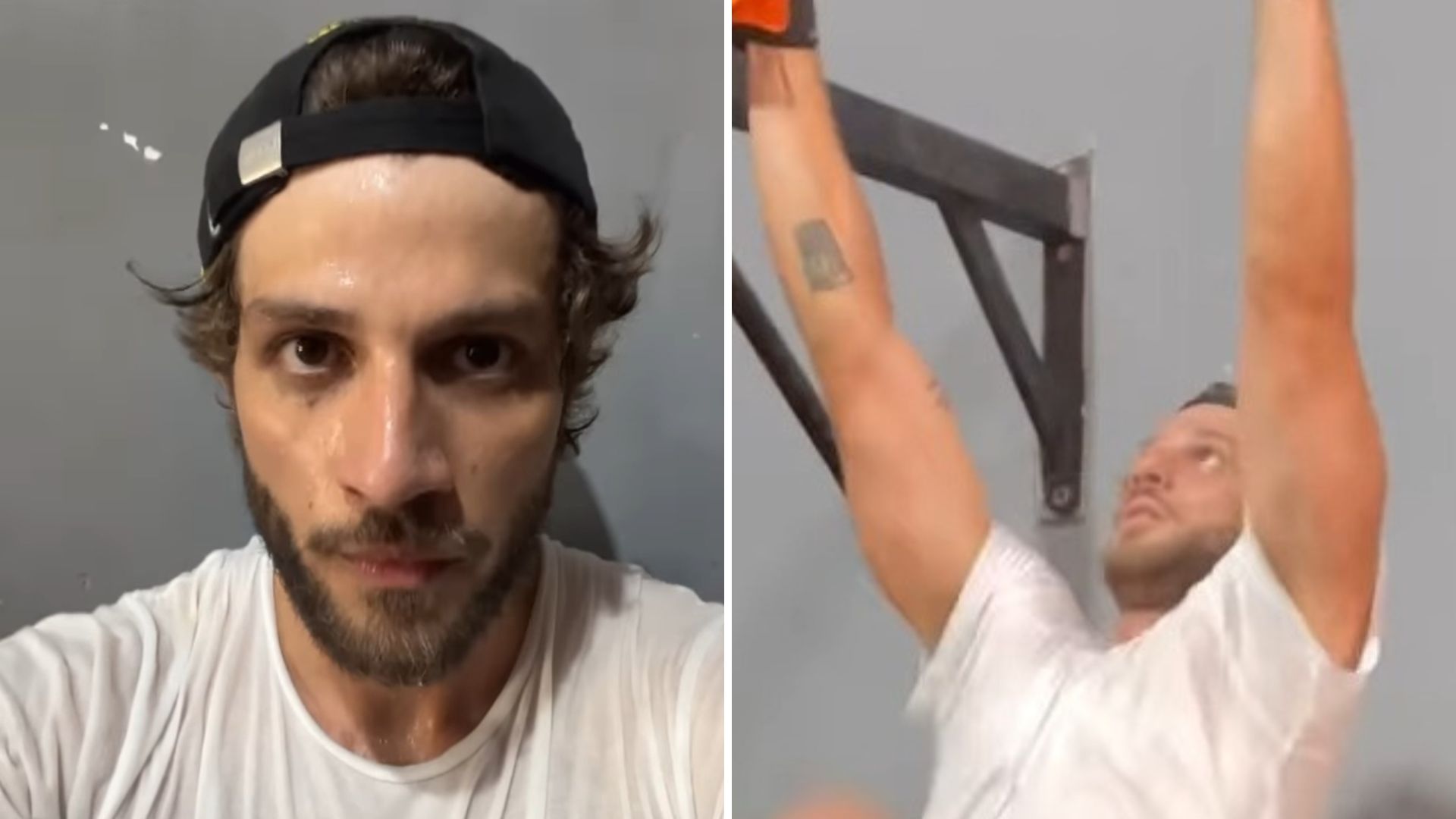 Chay Suede exibe corpo sarado ao treinar pesado em academia: “Bermudinha amassada”