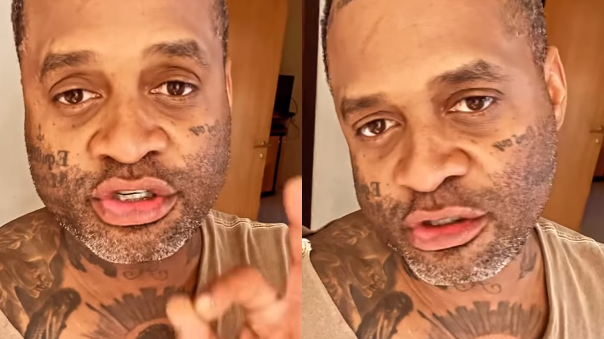 Chorão, de Os Travessos, desmaia no palco durante show e revela motivo: “Tô sem dormir”