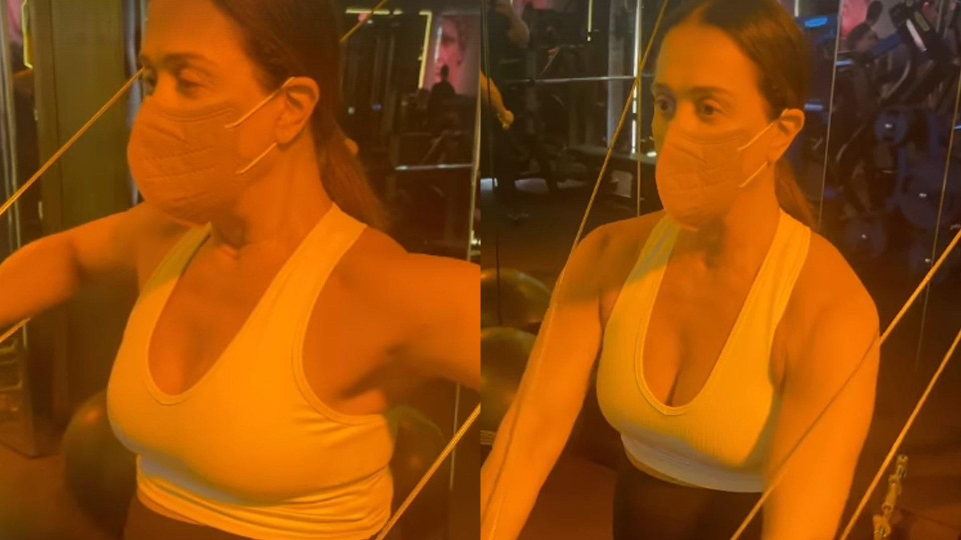 Prestes a dar à luz, Claudia Raia malha com barrigão explodindo: “Continuamos”