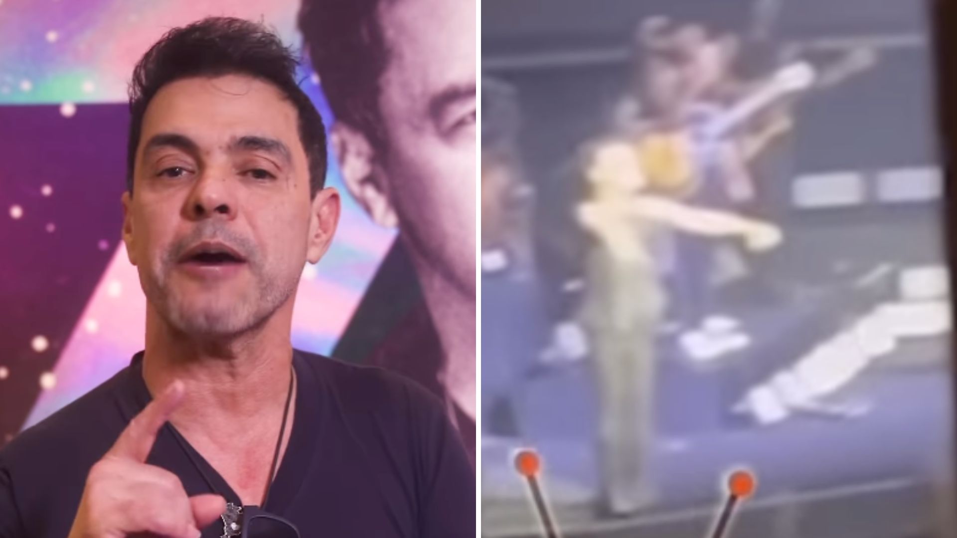 Comportamento de Zezé di Camargo em show divide opiniões