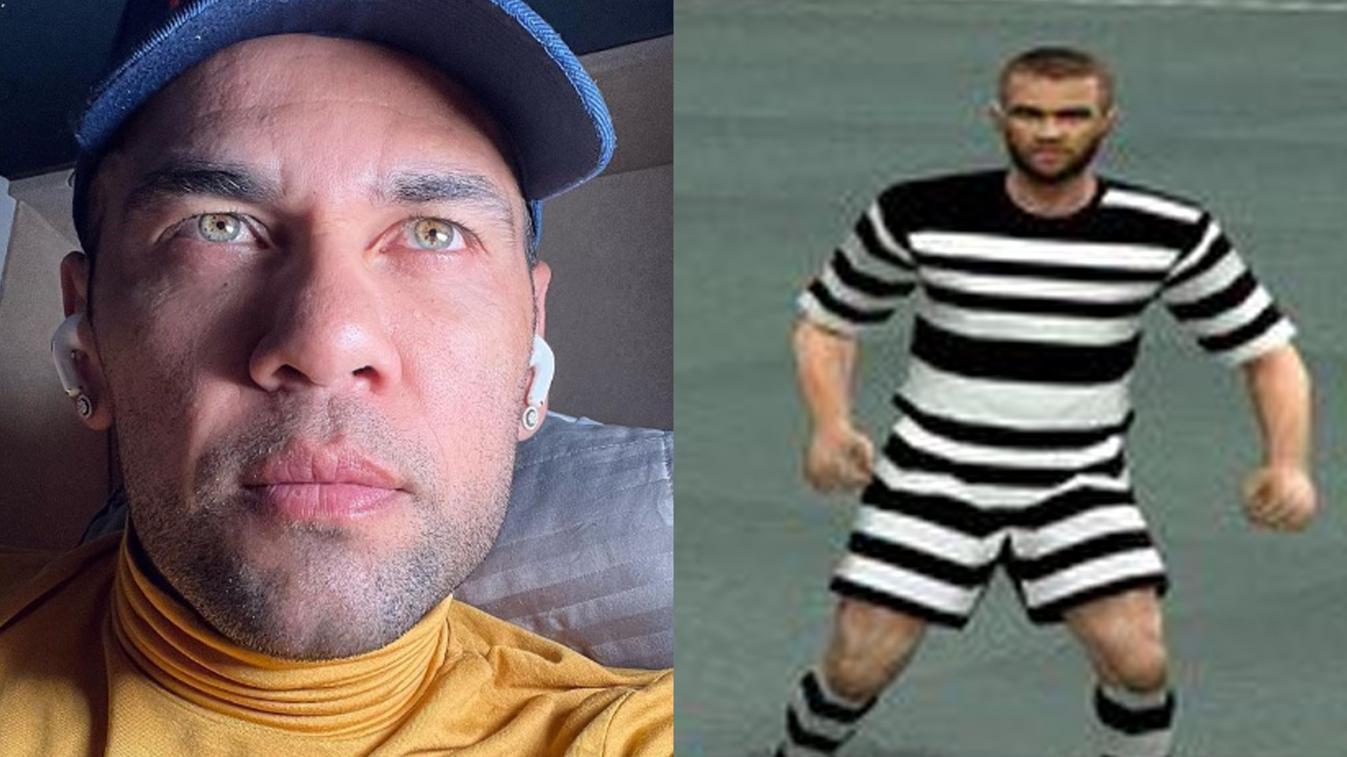 Daniel Alves aparece com uniforme de presidiário em videogame: “Rindo até 2026”