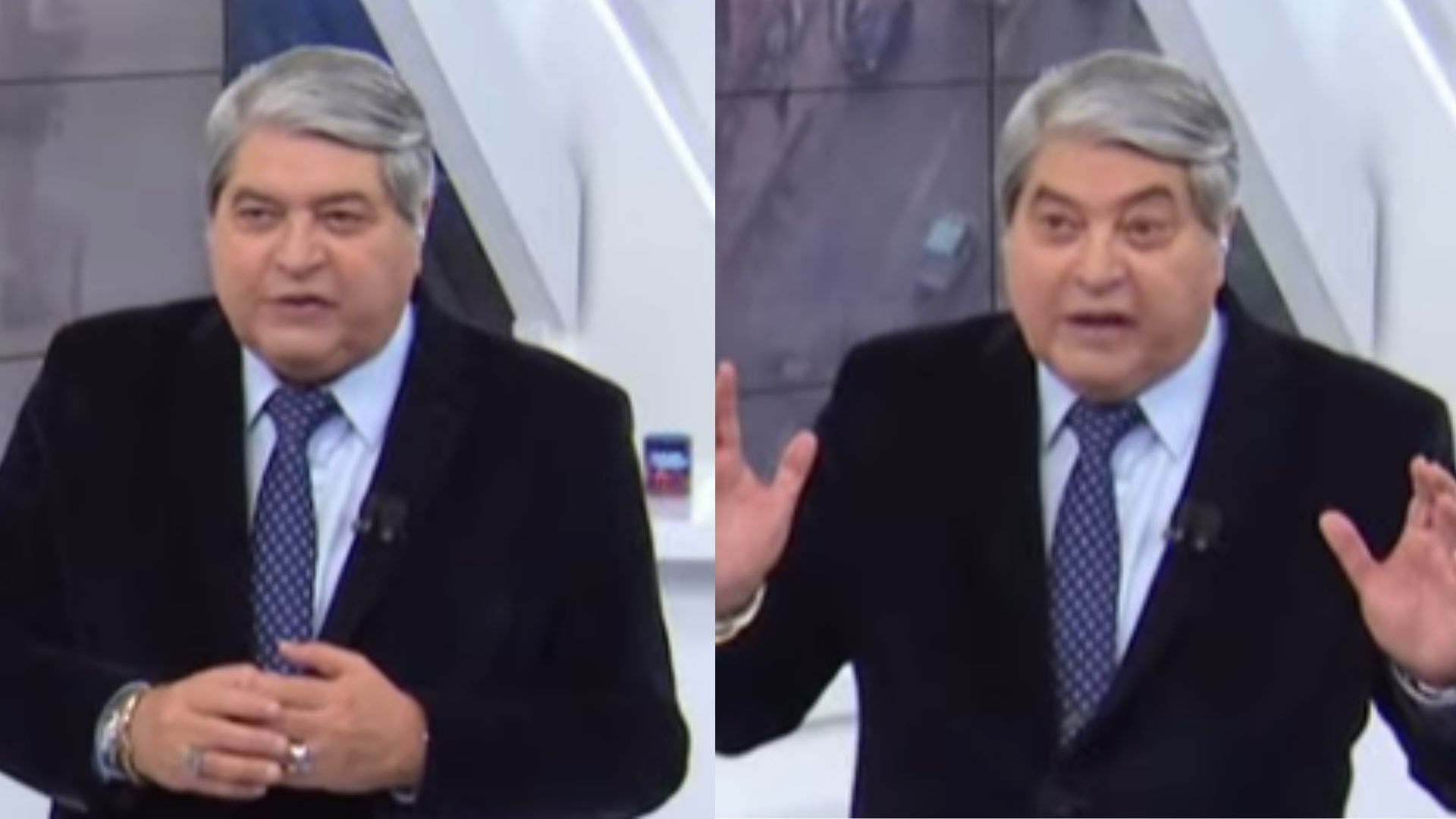Datena se exalta e xinga Record TV por transmitirem informação contraditória: “Mentirosa”