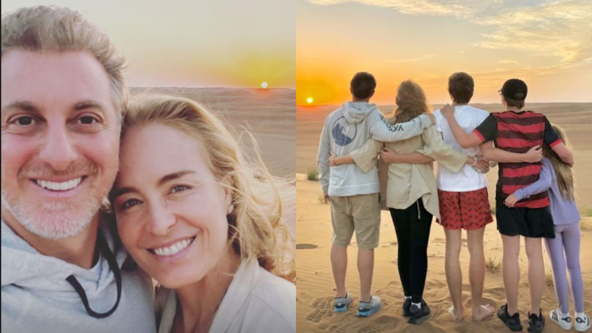 De férias, Luciano Huck abre álbum de viagem e se declara para a família: “Amor maior”