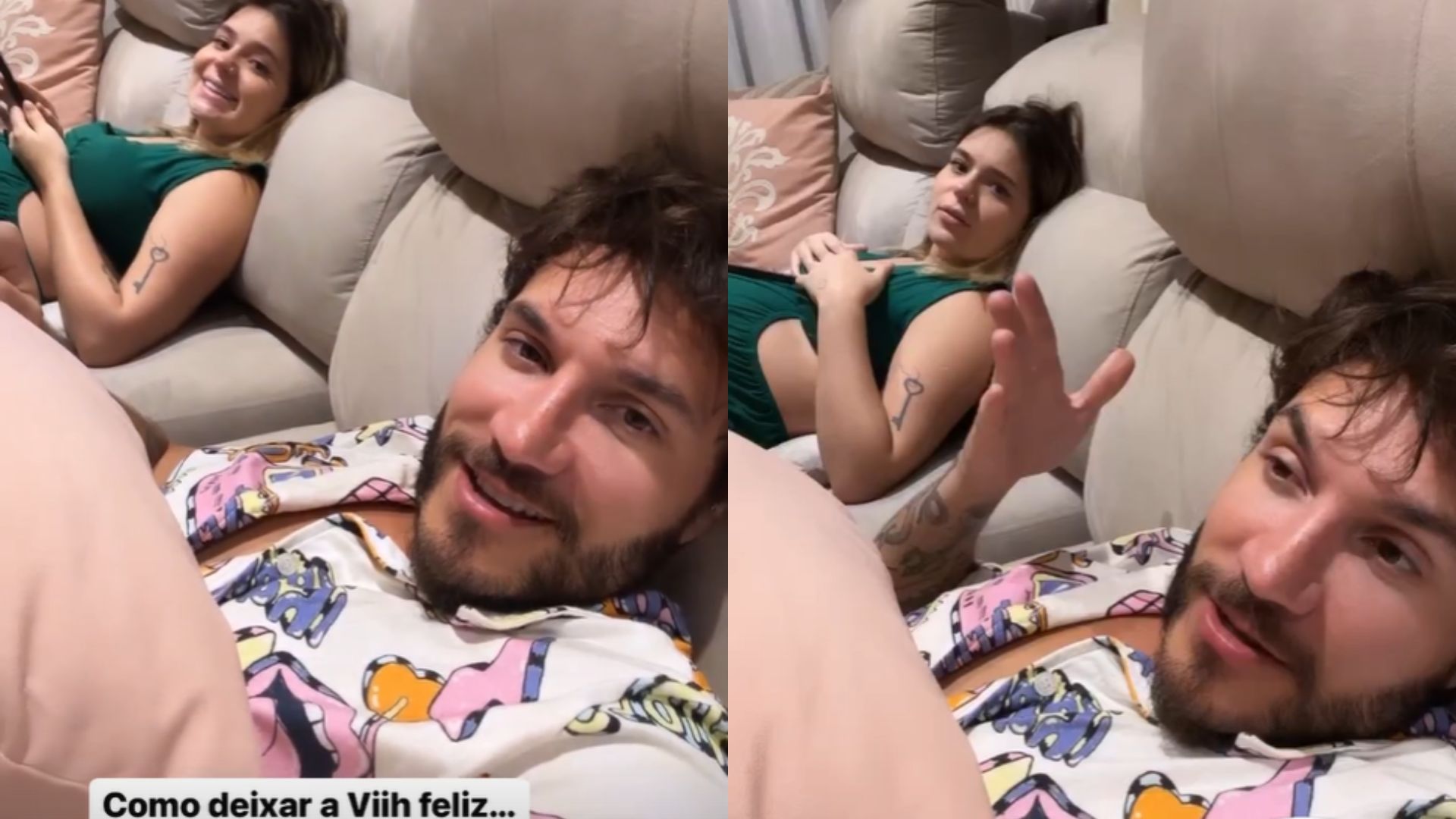 Eliezer choca com declaração a Viih Tube após momento delicado na gravidez: “Sentimento de paz”
