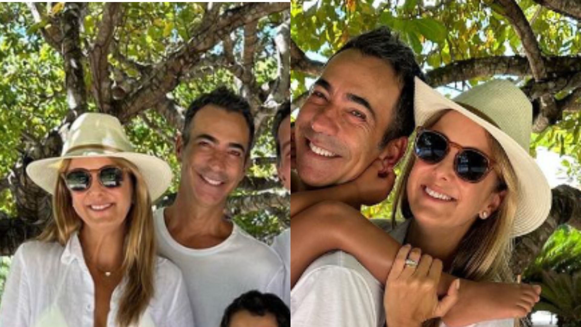 Esposa de Cesar Tralli compartilha clique em família e web se derrete: “Dou valor”