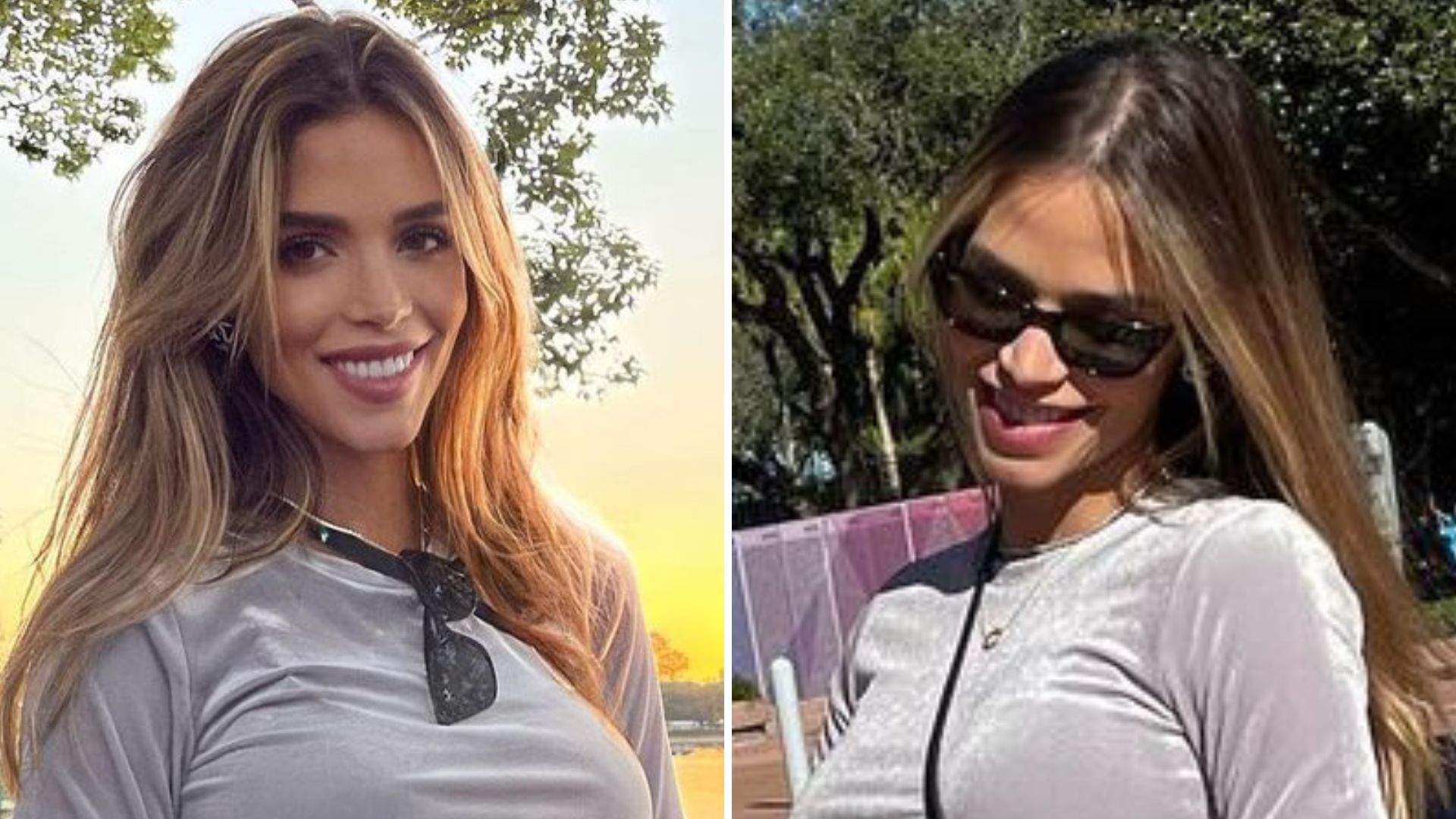 Esposa de Kaká, Carol Dias marca barrigão de gravidez em vestido curtinho: “Linda”