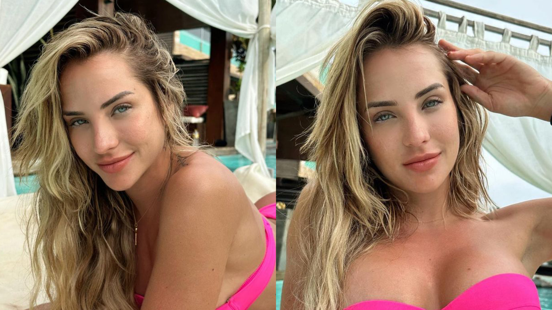 De biquíni fio-dental sem alça, ex-BBB Gabi Martins empina bumbum: “Deusa”