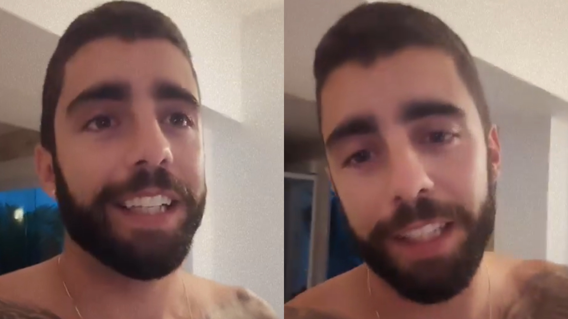 Ex-BBB Pedro Scooby se emociona ao comentar alta hospitalar da filha: “Muito feliz”