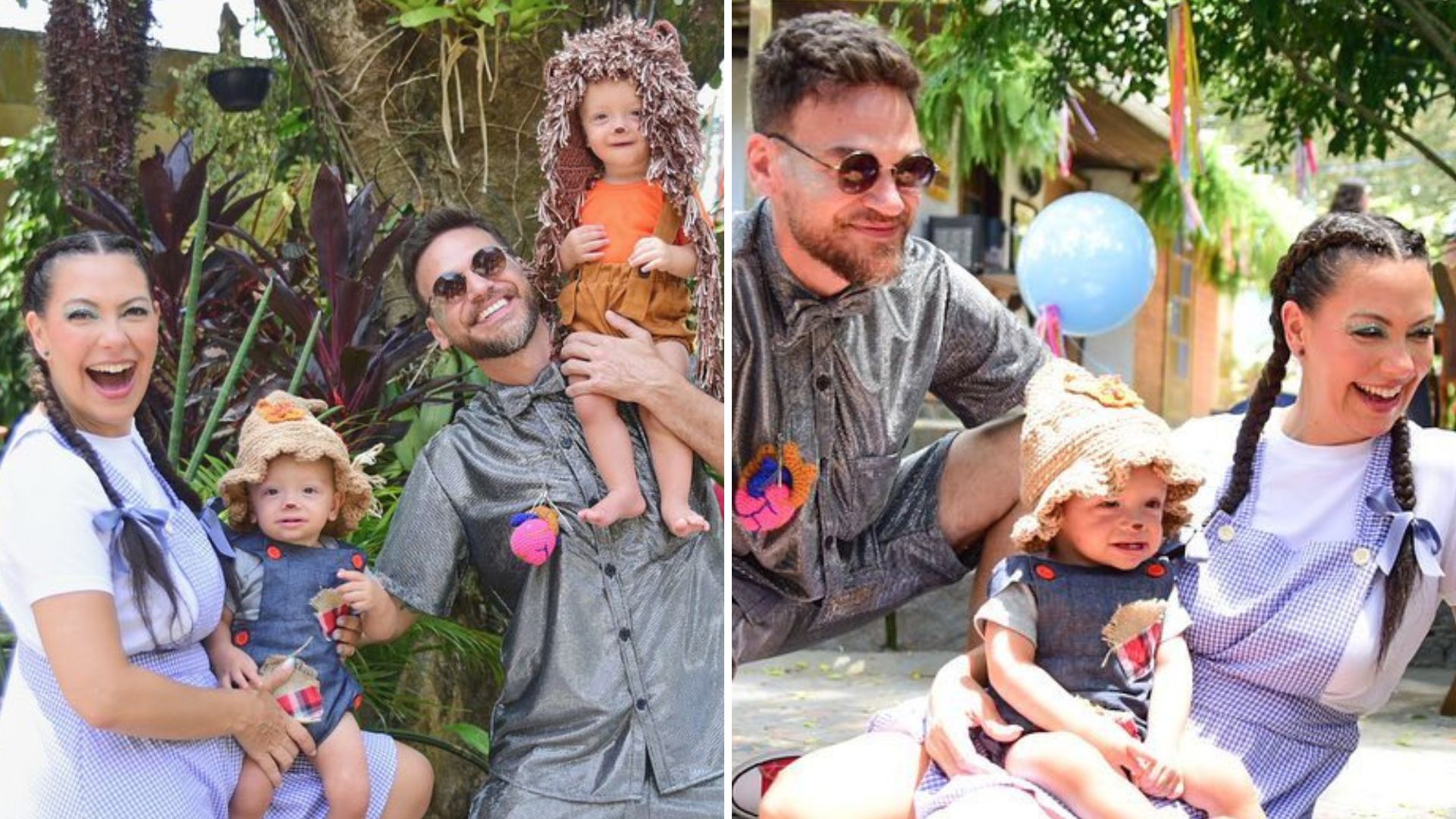 Fabiula Nascimento e Emílio Dantas fazem festão de 1 ano para os gêmeos: “Dia mágico”