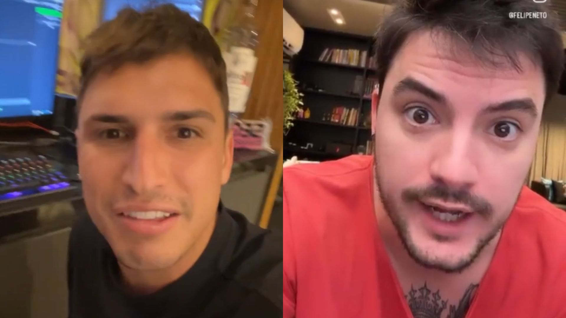 Felipe Prior se revolta com Felipe Neto e dispara: “Faculdade de chatice”
