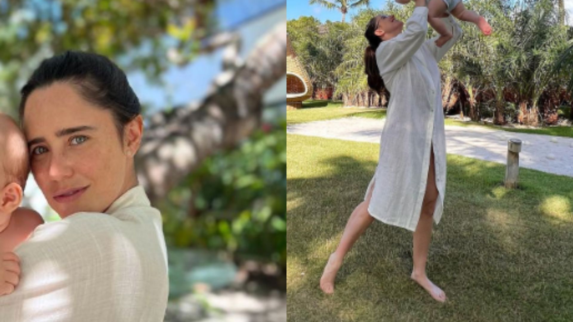 Fernanda Vasconcellos compartilha clique com filho de 7 meses e fãs se derretem: “Lindos”