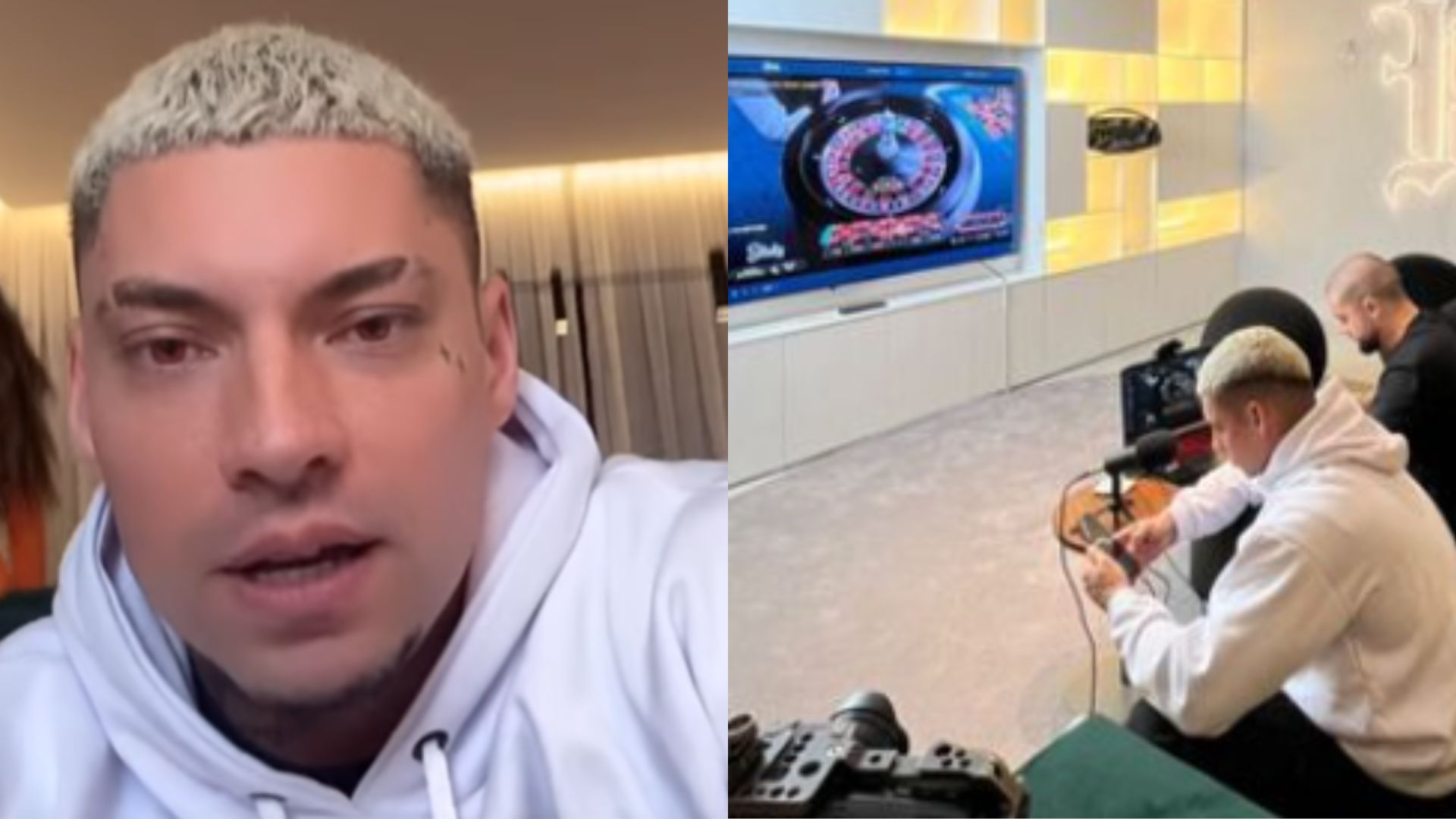 Filipe Ret tem prejuízo milionário ao fazer apostas em cassino virtual: “De ressaca”